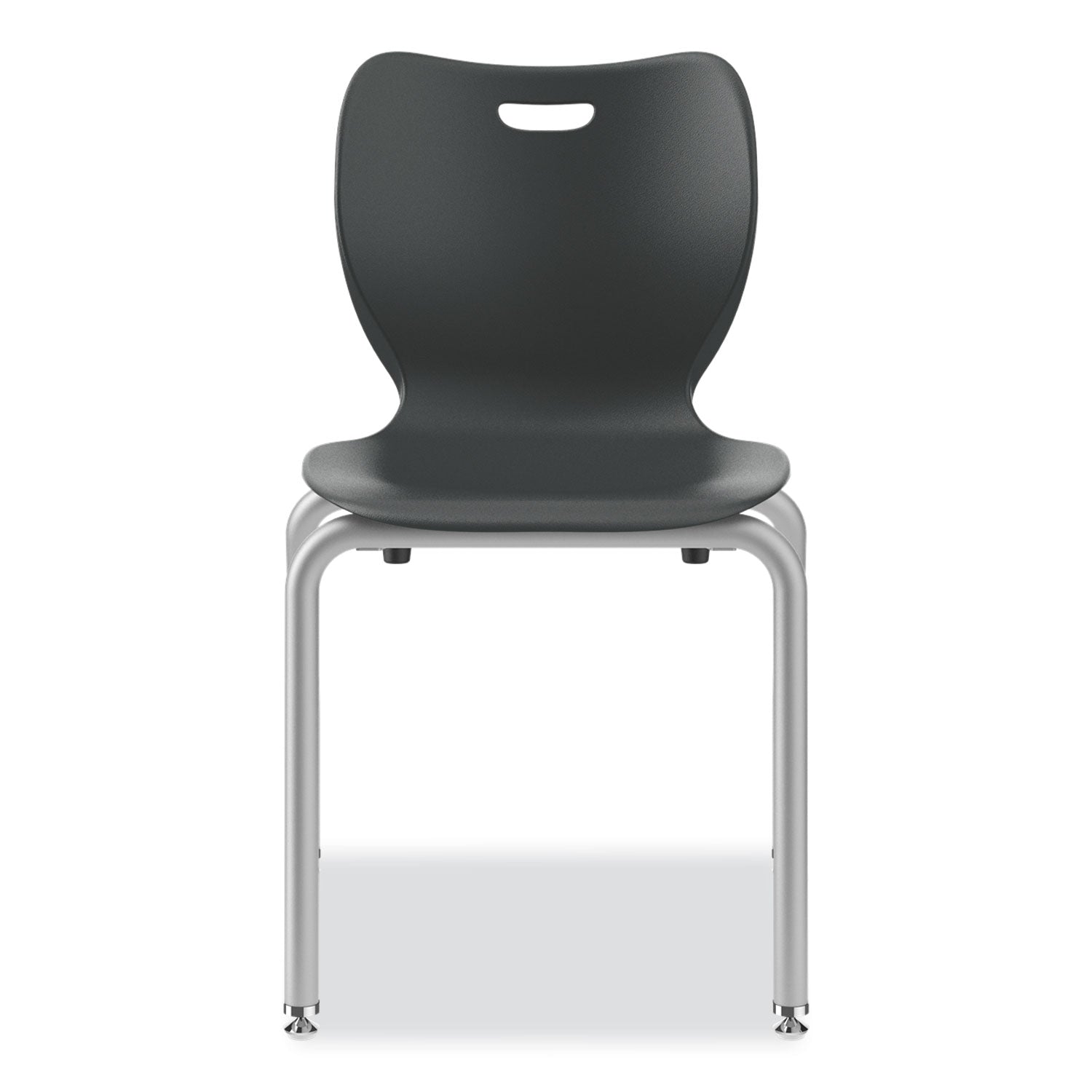 HON® SmartLink Four-Leg Chair, Supports Up to 275 lb, 18" Seat Height, Lava Seat, Lava Back, Platinum Base