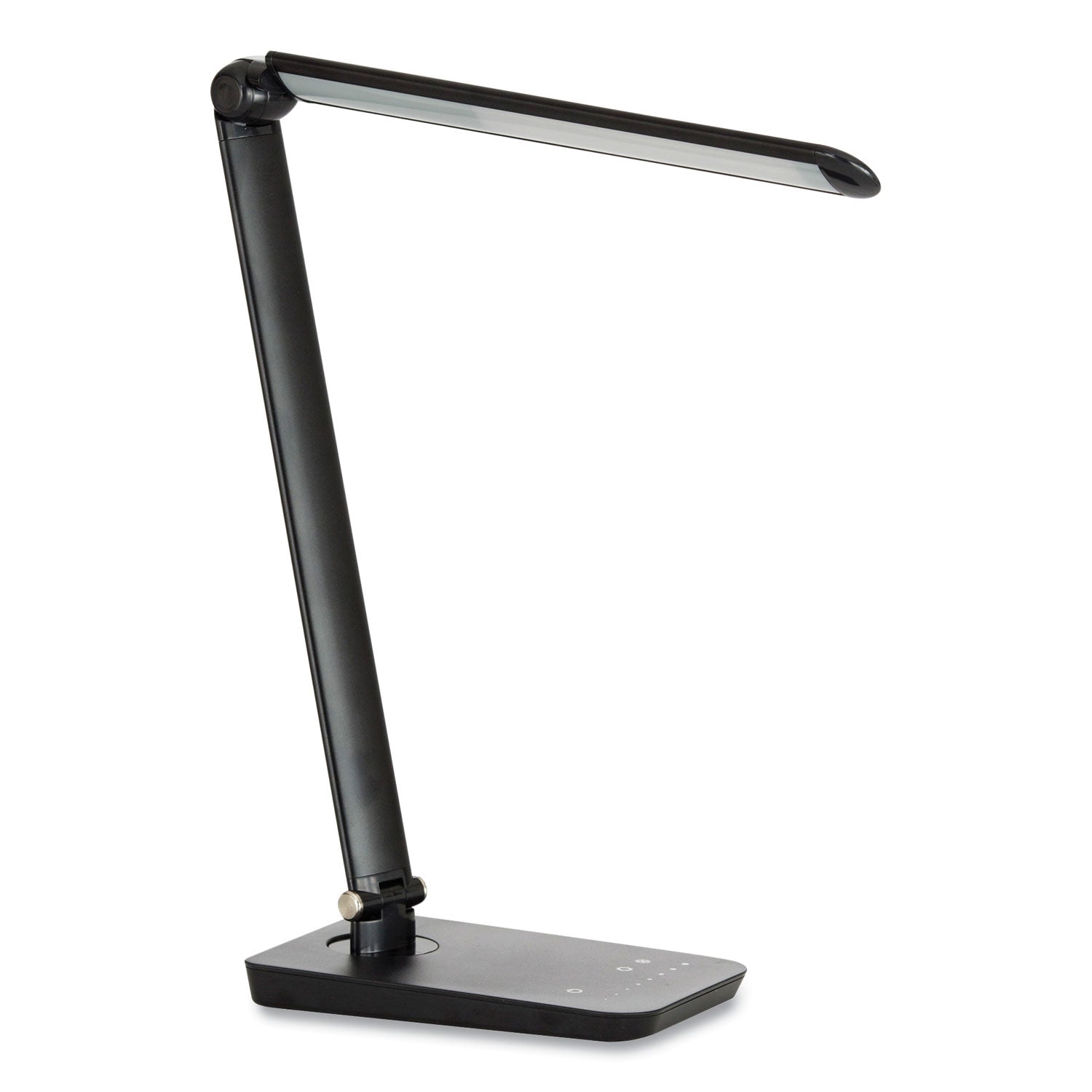 Vamp LED Wireless Charging Lamp, Multi-pivot Neck, 16.75" High, Black