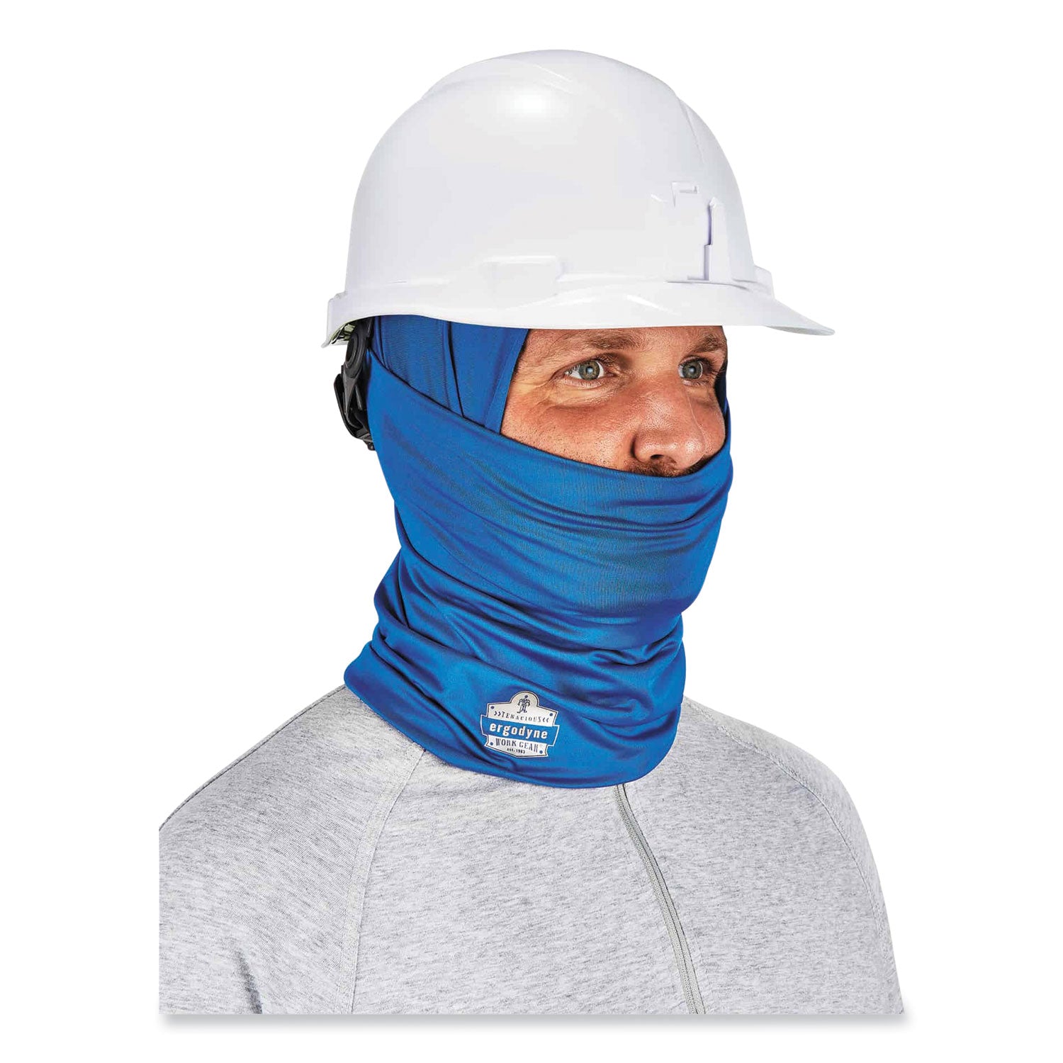 ergodyne® Chill-Its 6487 Cooling Performance Knit Multi-Band, Polyester/Spandex, One Size Fits Most, Blue