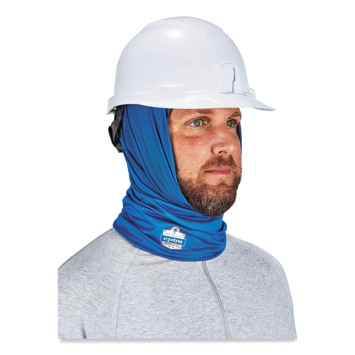 ergodyne® Chill-Its 6487 Cooling Performance Knit Multi-Band, Polyester/Spandex, One Size Fits Most, Blue