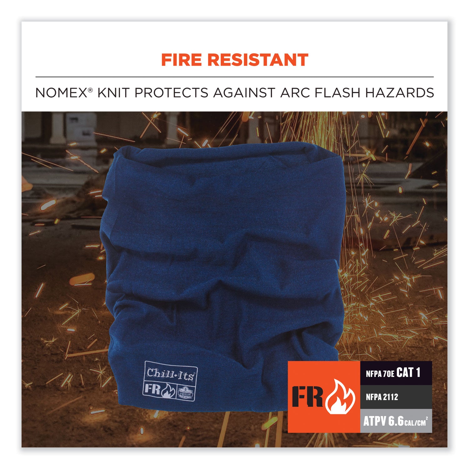 ergodyne® Chill-Its 6486 FR Multi-Band, Nomex, One Size Fits Most, Navy