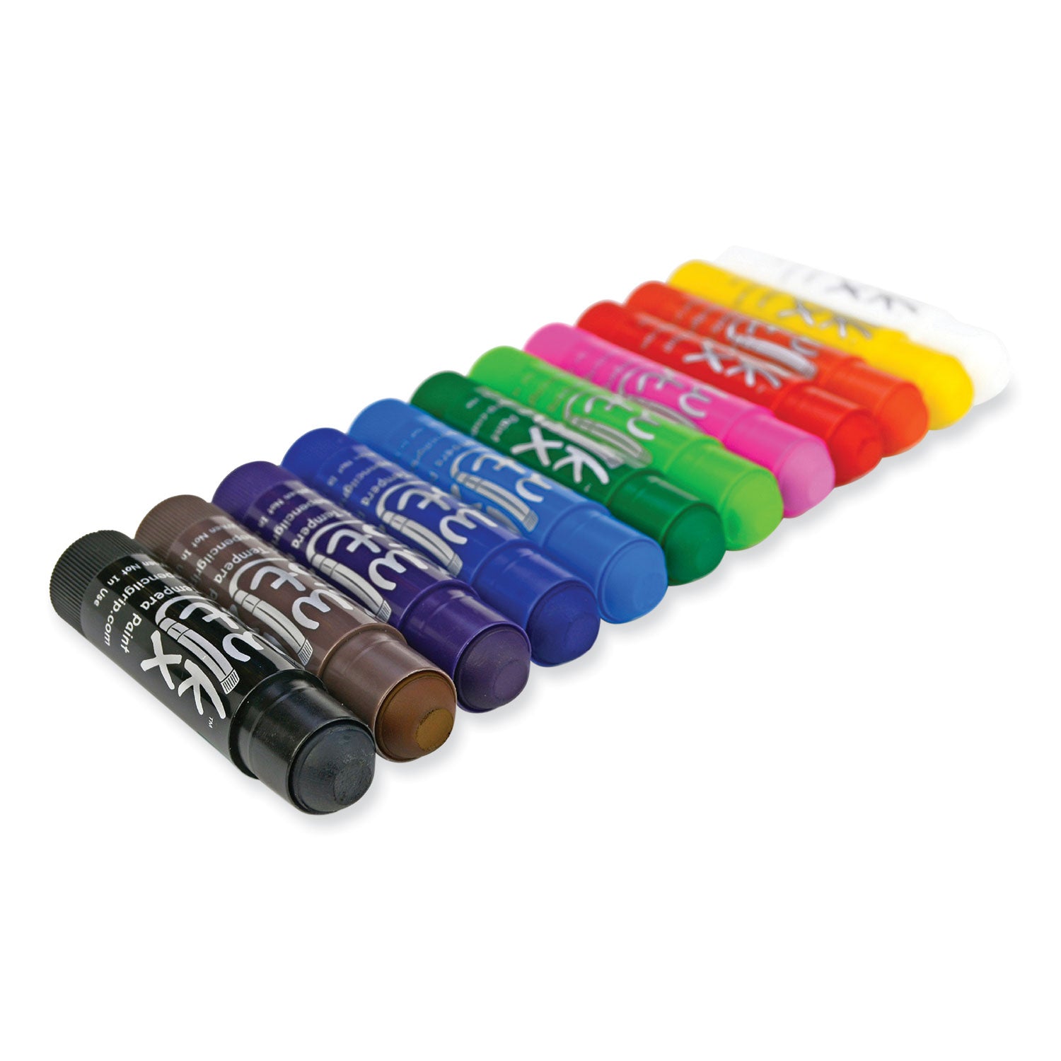 TPG Creations™ Kwik Stick Tempera Paint, 3.5", Assorted Colors, 24/Pack