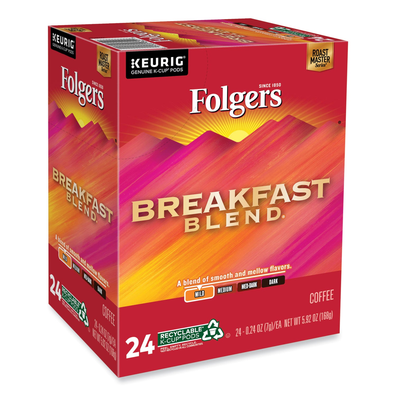 Folgers® Breakfast Blend Coffee K-Cups, 24/Box