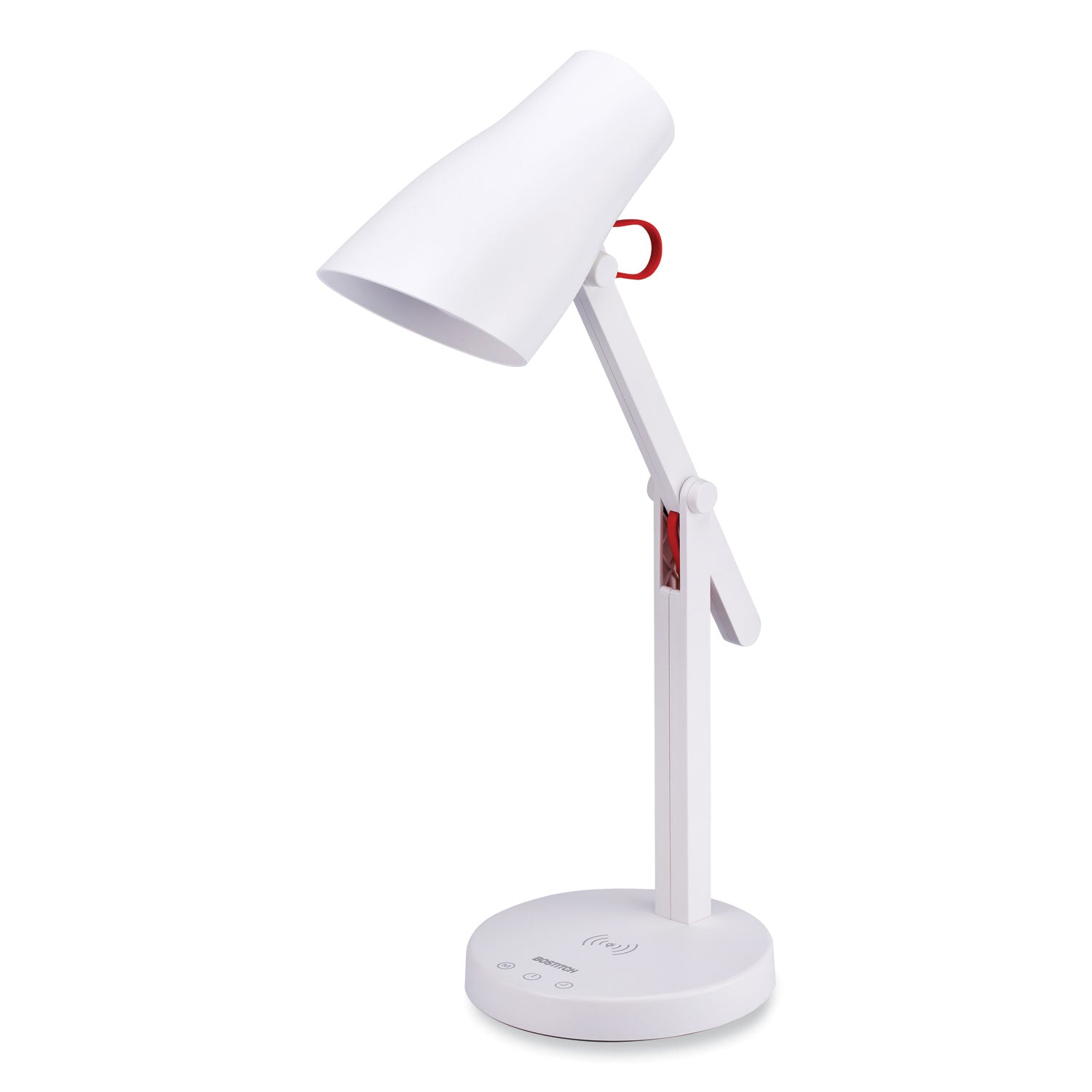 Bostitch® Office LED Desk Lamp with Qi Wireless Charging, 17.5" High, White Base