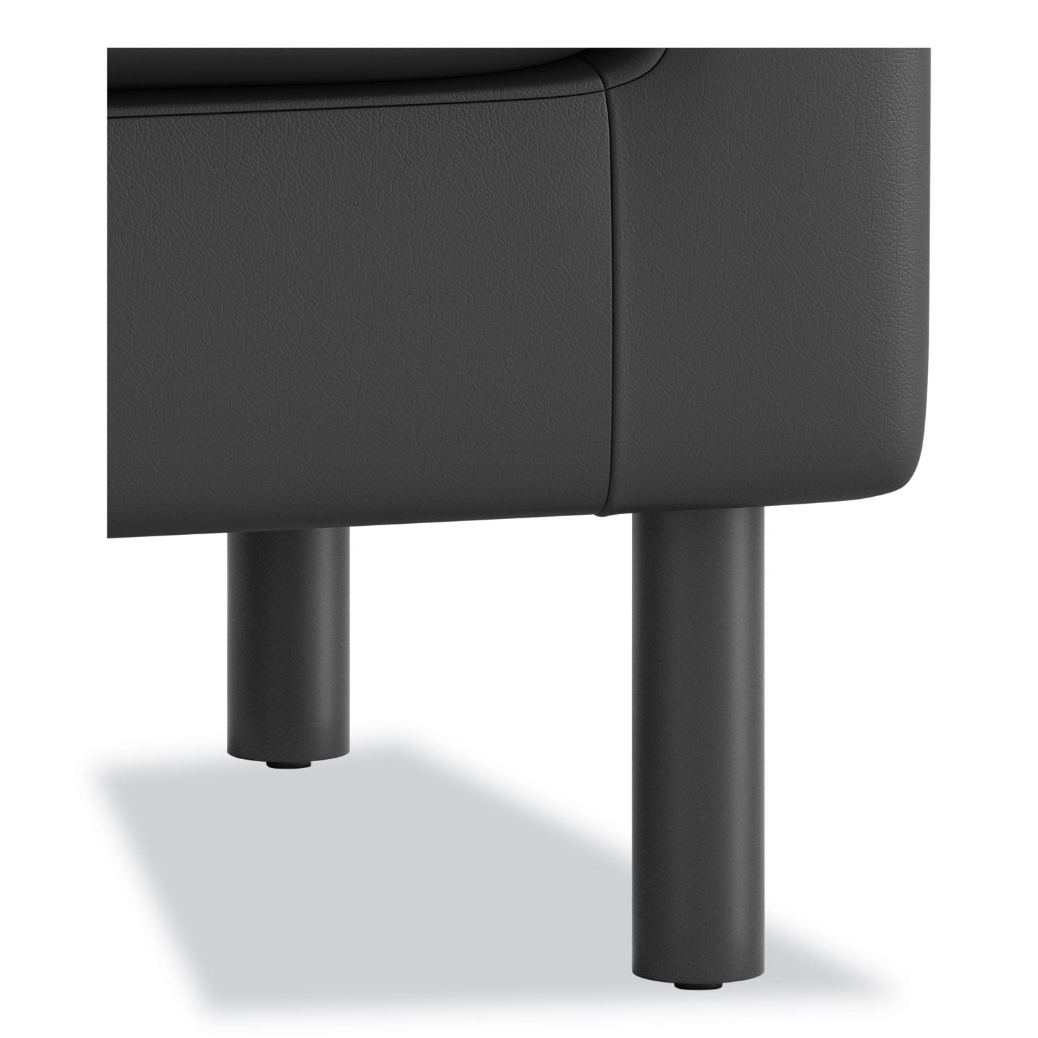 HON® Parkwyn Series Ottoman, 23" x 23" x 17.5", Black