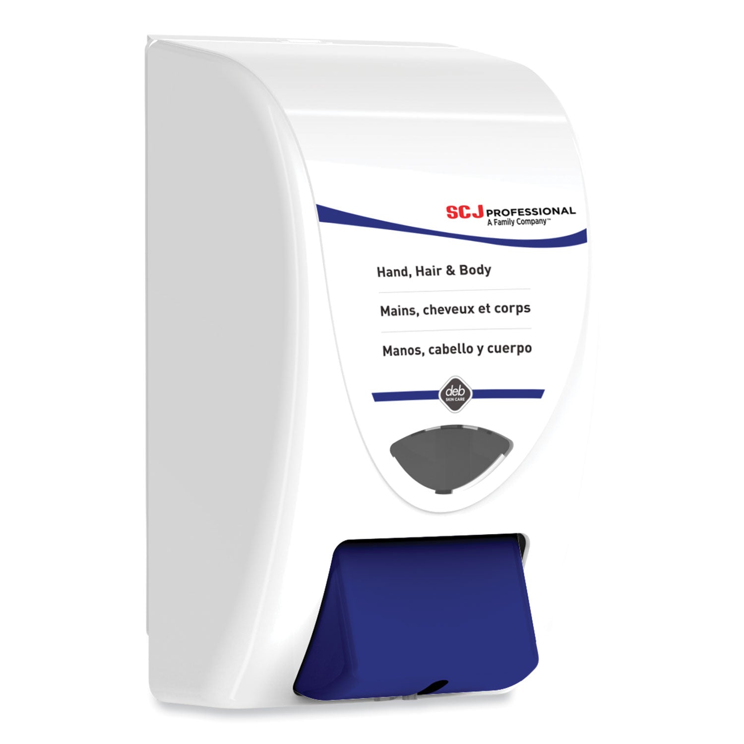 SC Johnson Professional® Cleanse Hand, Hair and Body Dispenser, 2 L, 6.4 x 5.7 x 11.5, White/Blue, 8/Carton