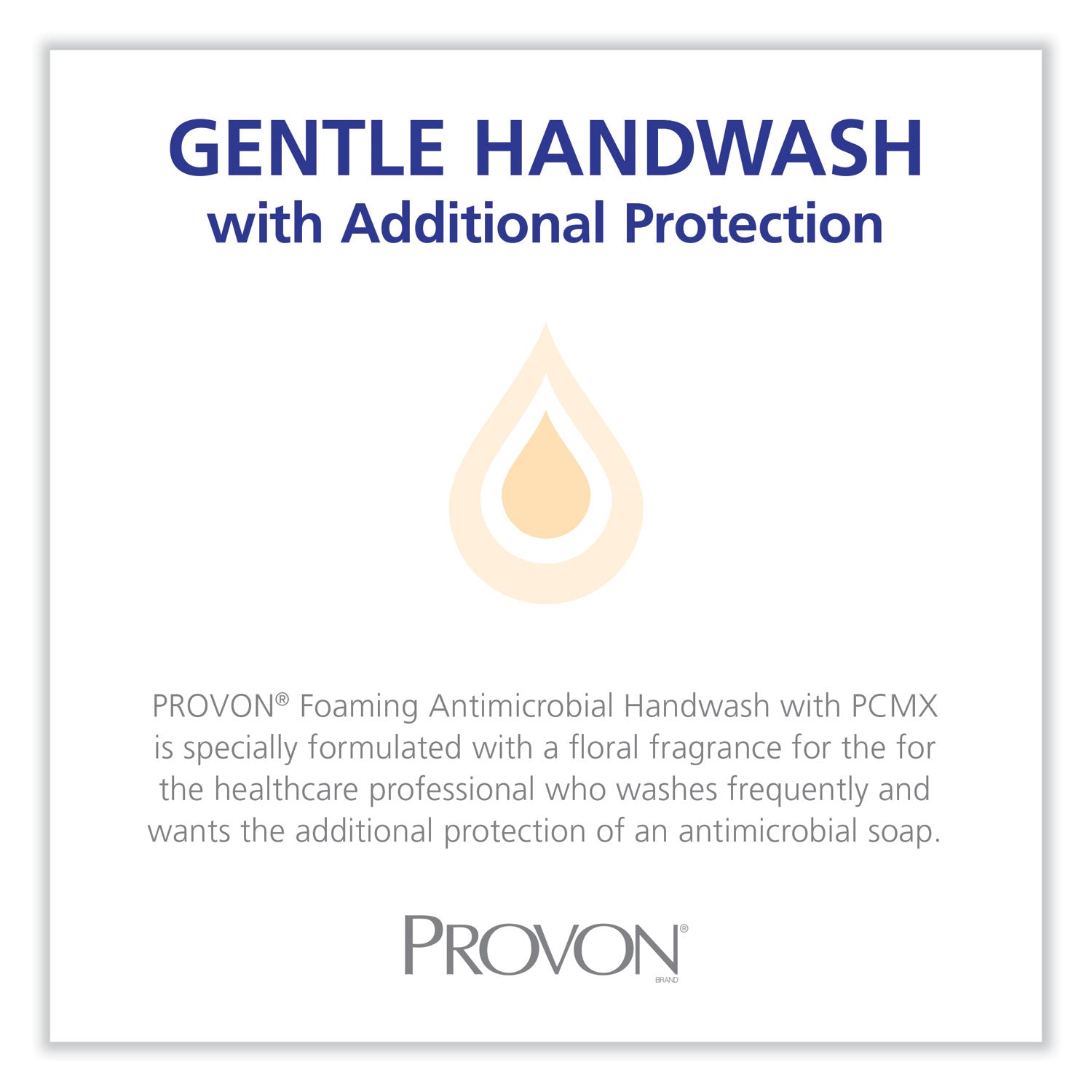 PROVON® Foaming Antimicrobial Handwash with PCMX Refill, For LTX-12, Floral Scent, 1,200 mL, 2/Carton