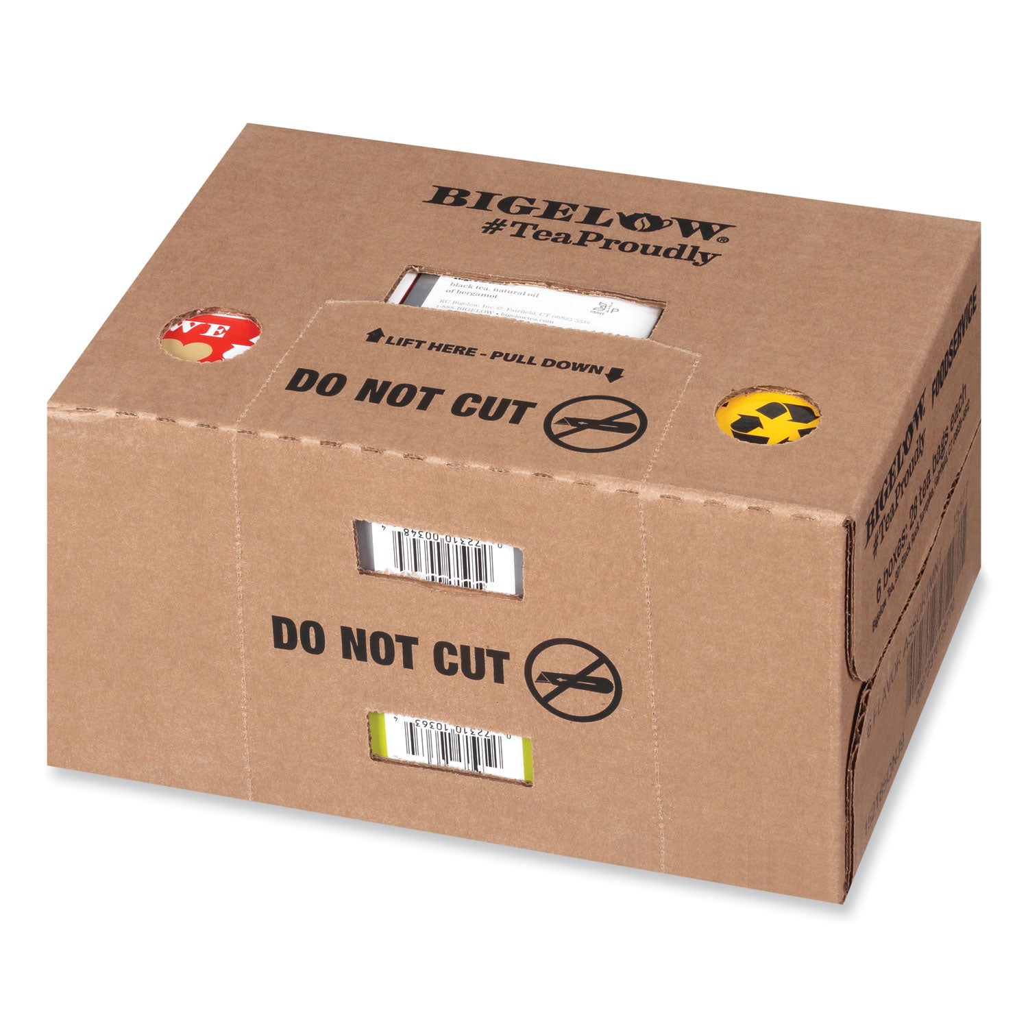 Bigelow® Assorted Tea Packs, Six Flavors, 28/box, 168/carton