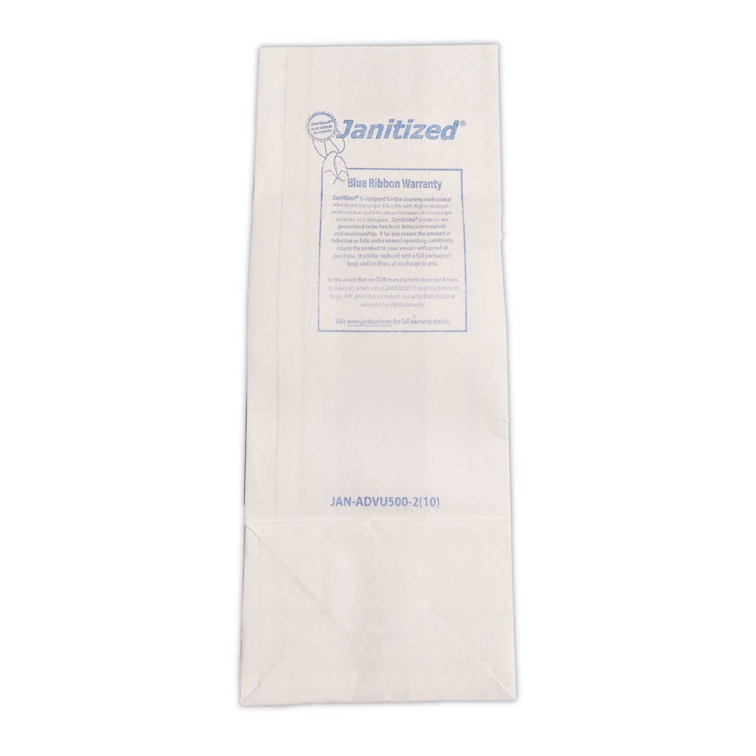 Janitized® Vacuum Filter Bags Designed To Fit Advance Vu500/triple S Triumph, 100/carton