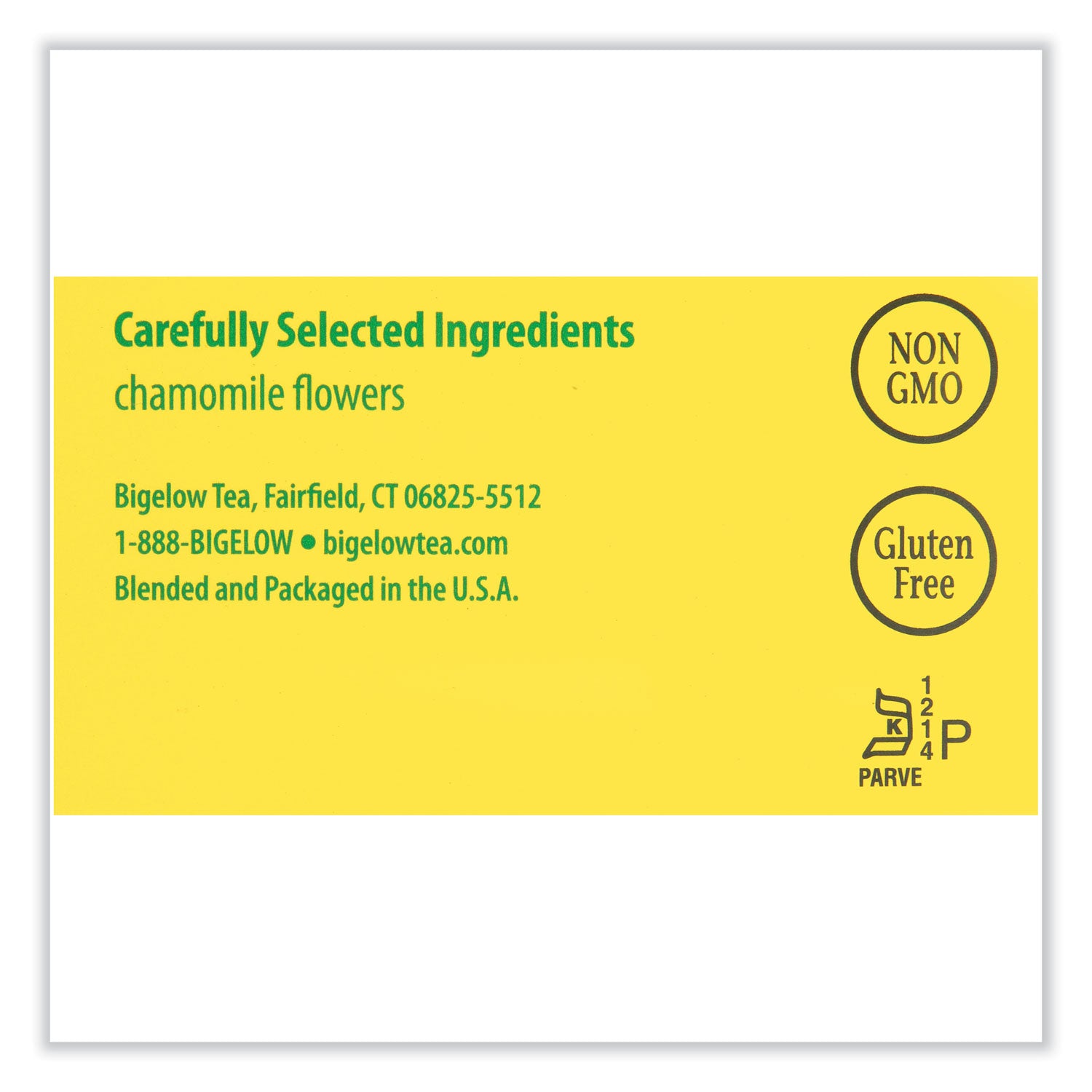 Bigelow® Single Flavor Tea, Cozy Chamomile, 28 Bags/box