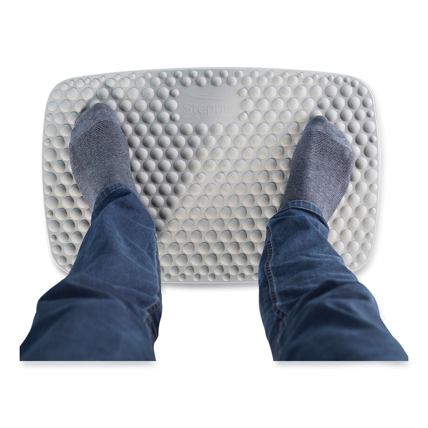 Victor® ST590 Steppie Soft Top Standing Desk Mat, 22.15 x 14.25, Light Gray