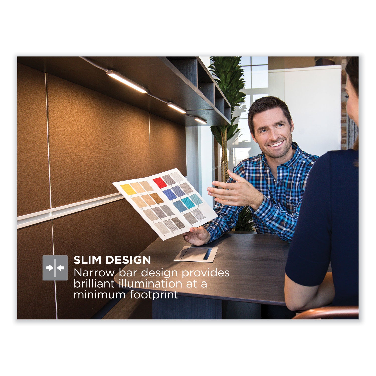 BLACK+DECKER LED Dimmable Under Counter Office Lighting with Motion Sensor and Magnetic Option One-Bar Kit, 0.78w x 0.39h