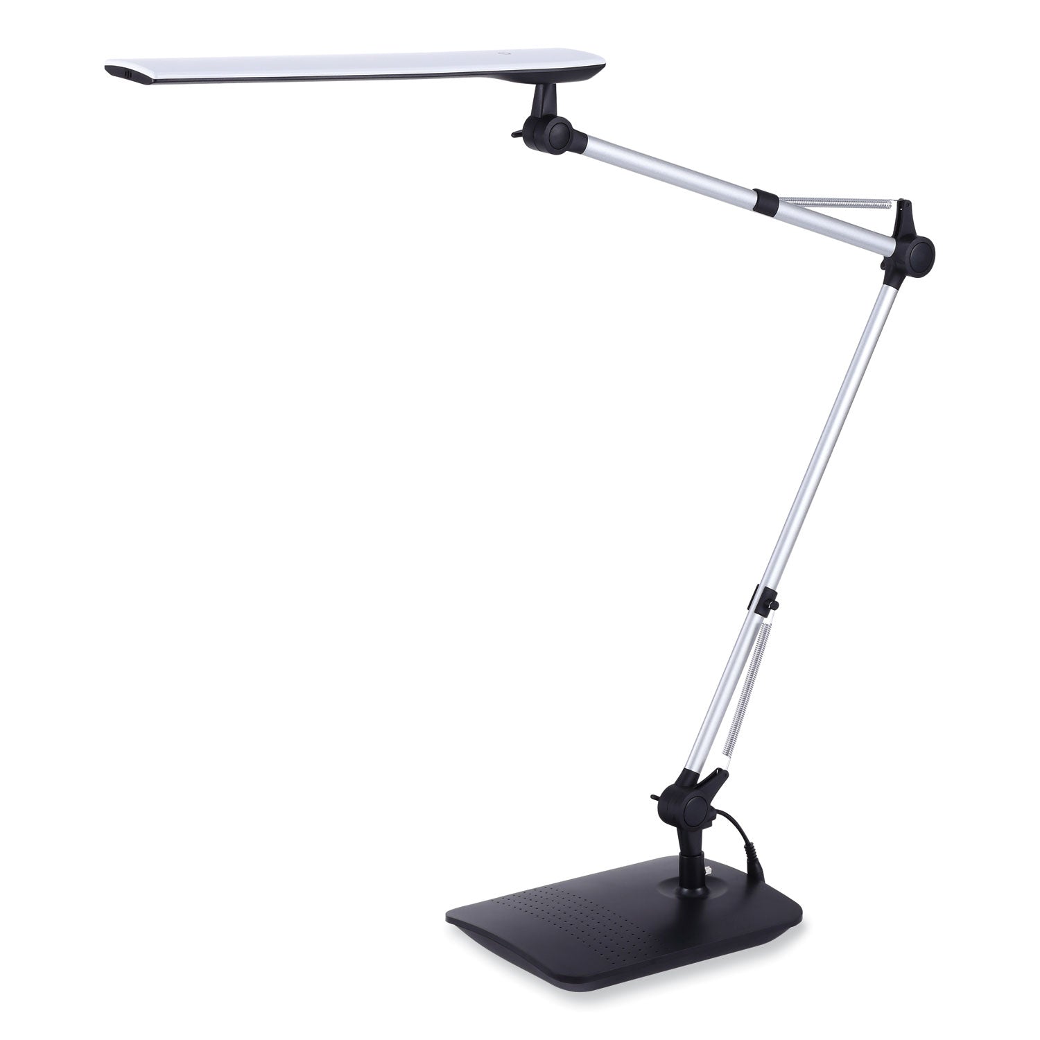 Bostitch® Dual Swing Arm Dimmable Desk Lamp, 19.69" High, Black