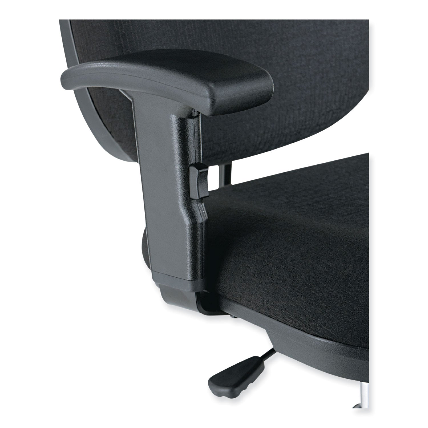 Alera® Alera Interval Series Swivel Task Stool, Supports Up To 275 Lb, 23.93" To 34.53" Seat Height, Black Fabric