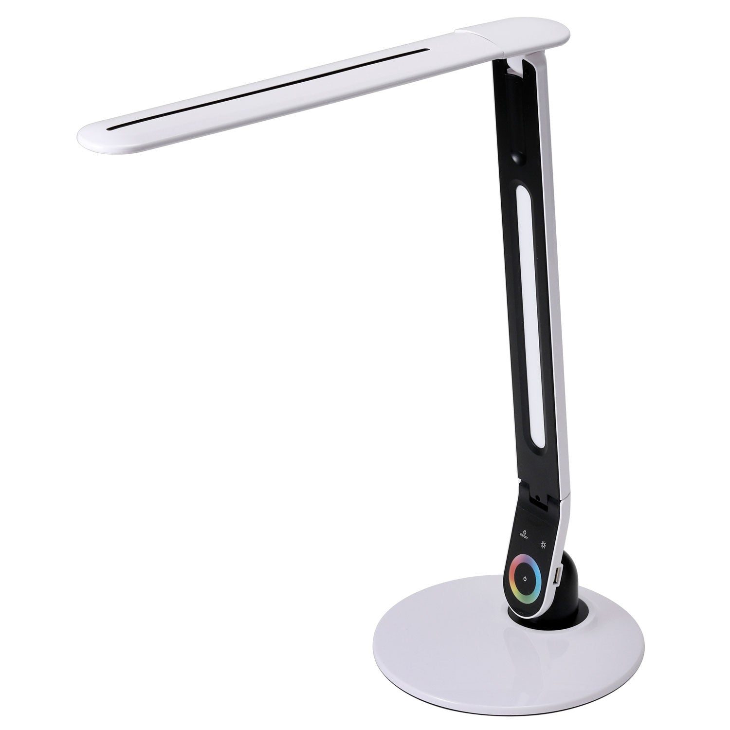 Bostitch® Office Color Changing Desk Lamp with RGB Arm, 20" High, White