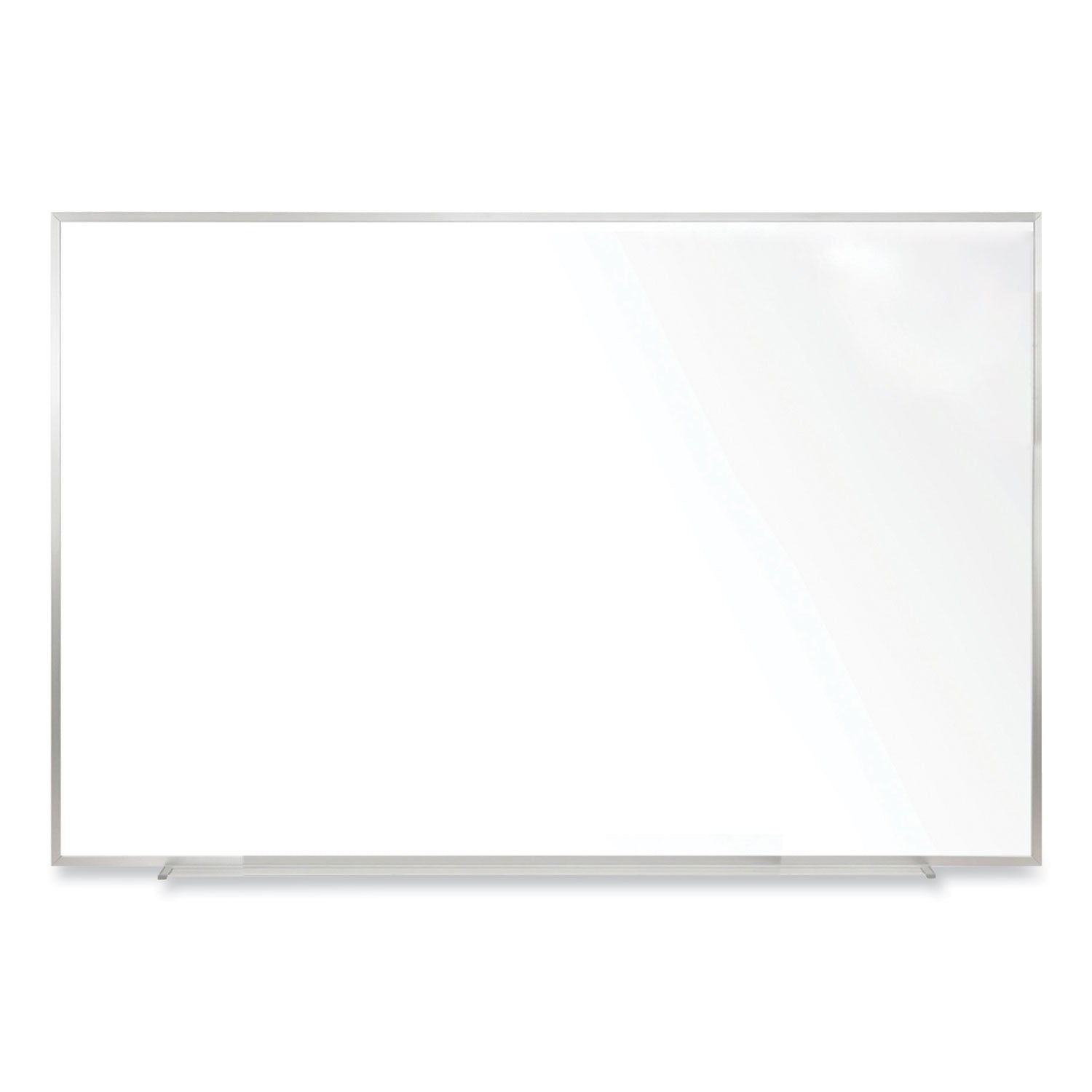 Non-Magnetic Whiteboard with Aluminum Frame, 48.63 x 48.47, White Surface, Satin Aluminum Frame