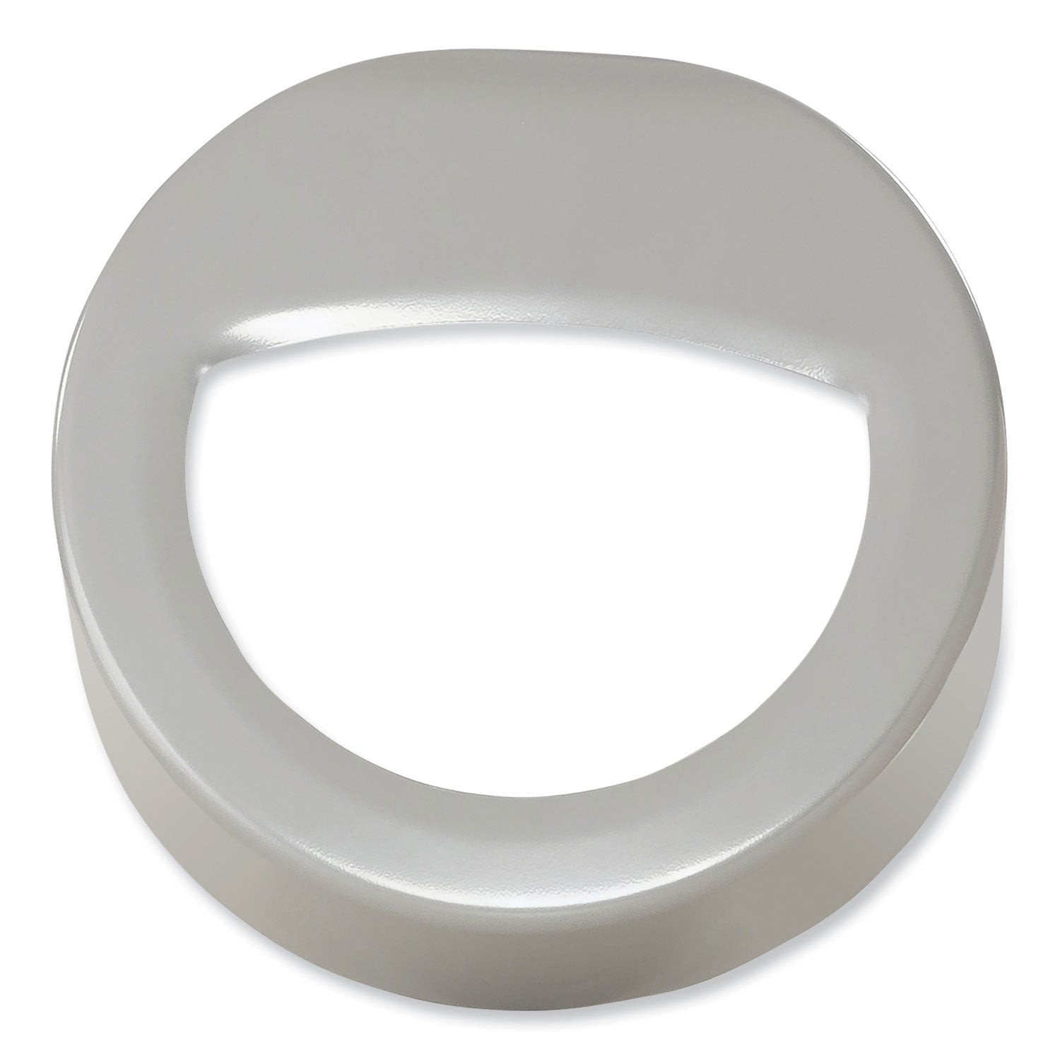 Safco® Open Top Round Waste Receptacle, 30 gal, Steel, Silver