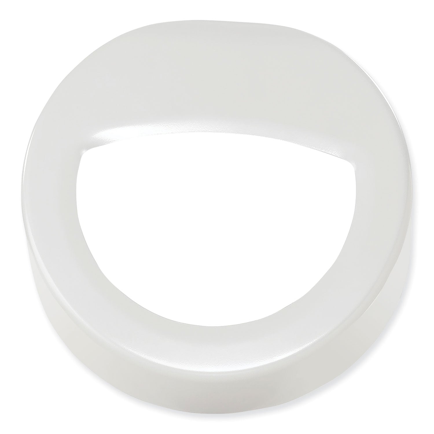 Safco® Open Top Round Waste Receptacle, 30 gal, Steel, White