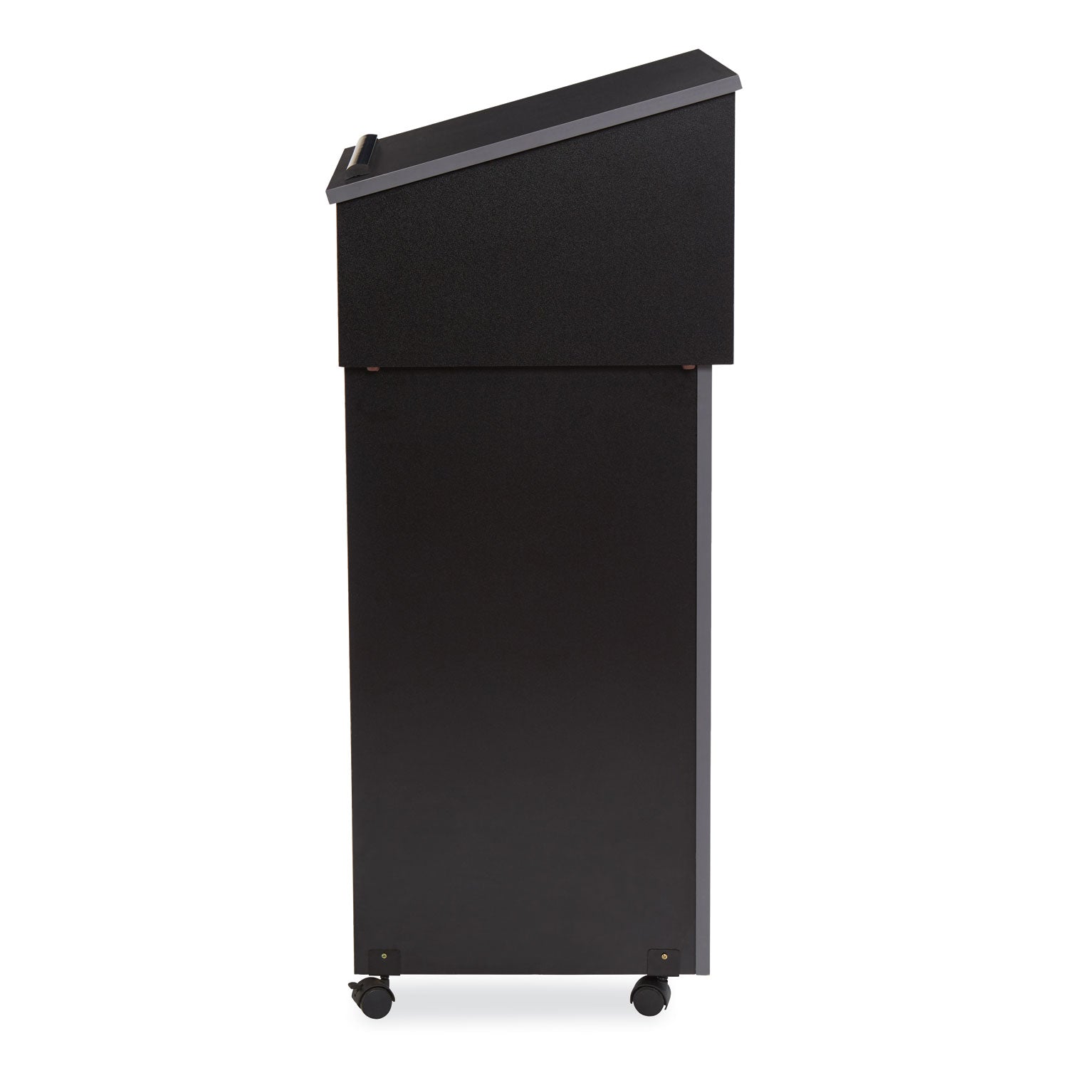 Oklahoma Sound® Tabletop Lectern and AV Cart/Lectern Base, 23.75 x 19.87 x 47.5, Black