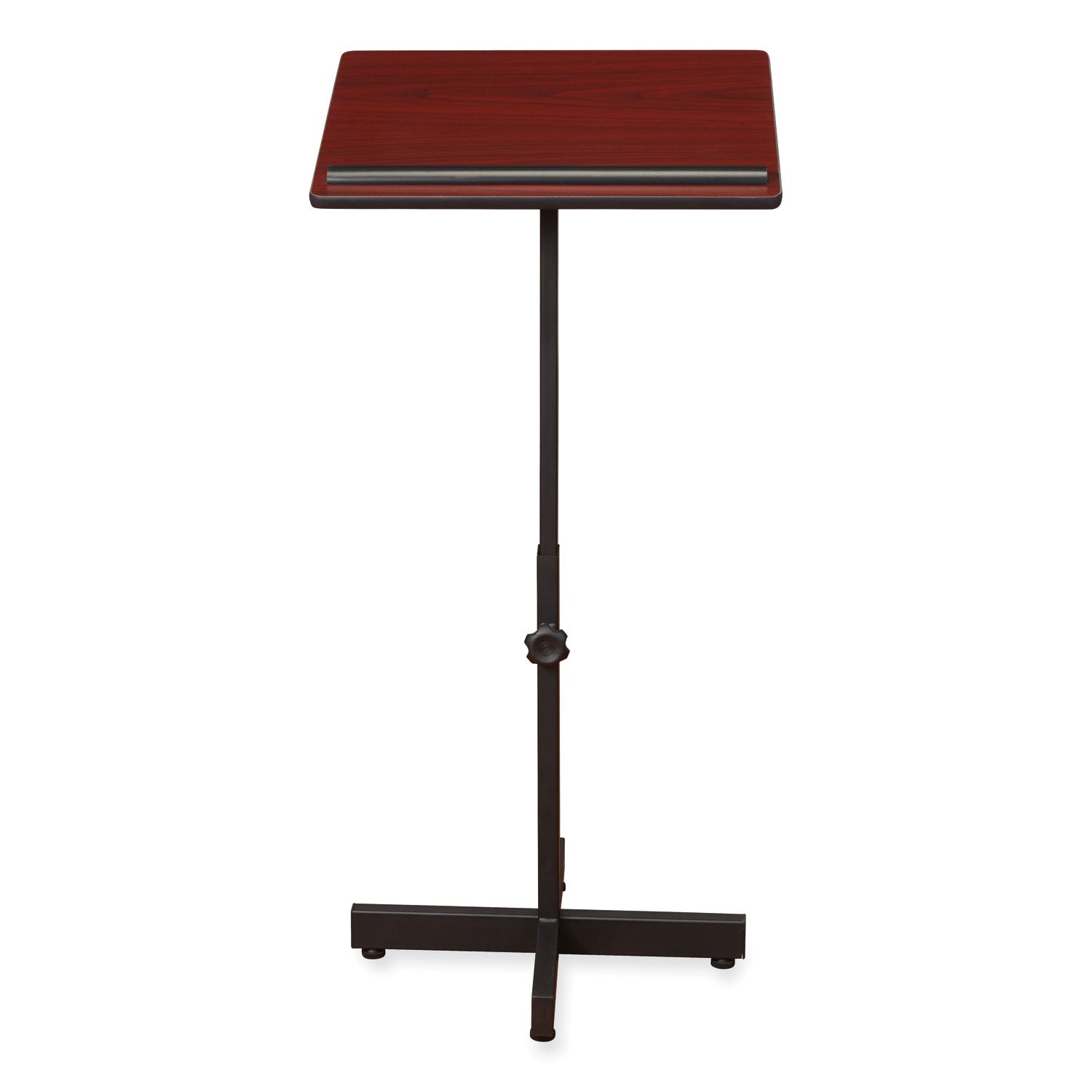 Oklahoma Sound® Portable Presentation Lectern Stand, 20 x 18.25 x 44, Mahogany