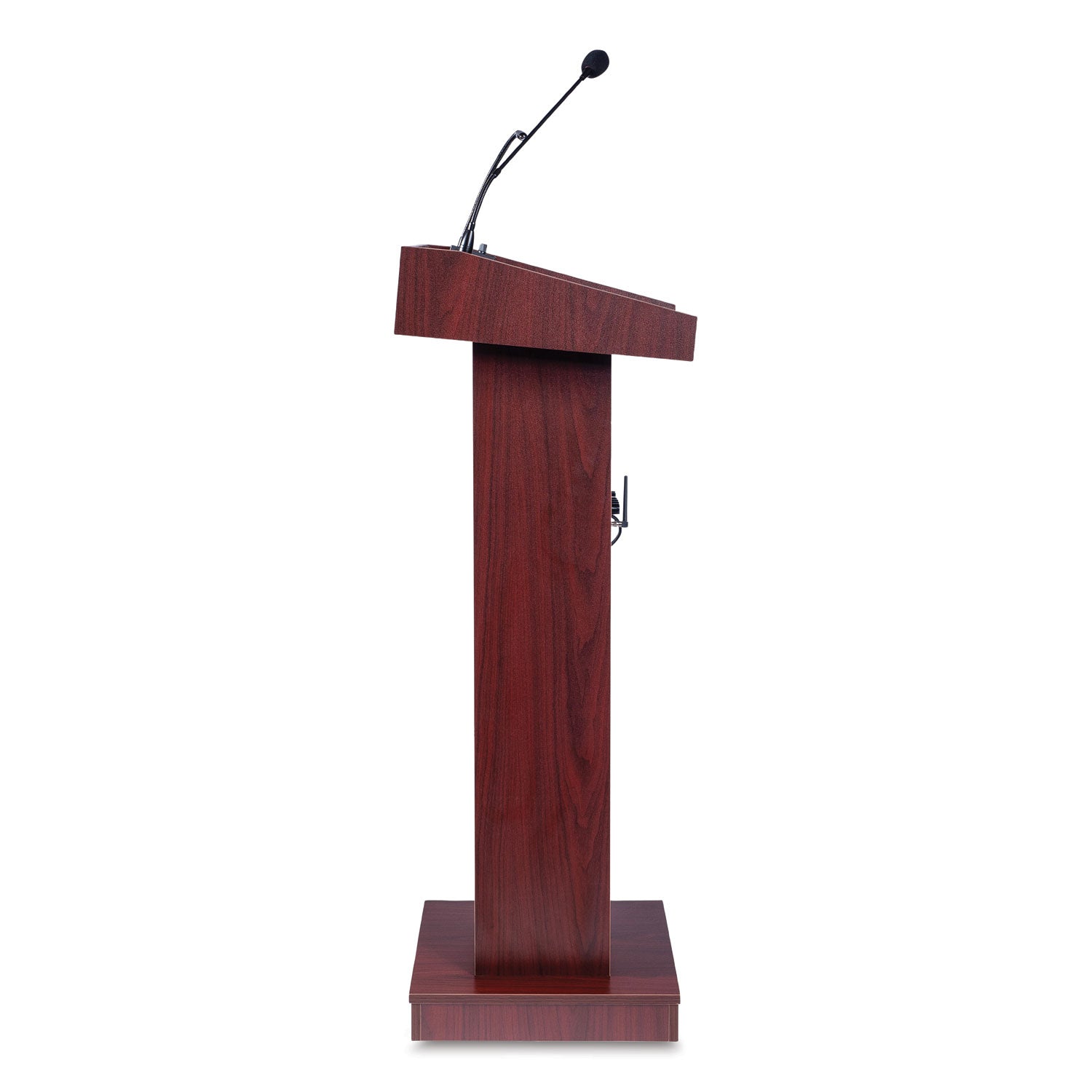 Oklahoma Sound® Orator Lectern, 22 x 17 x 46, Mahogany