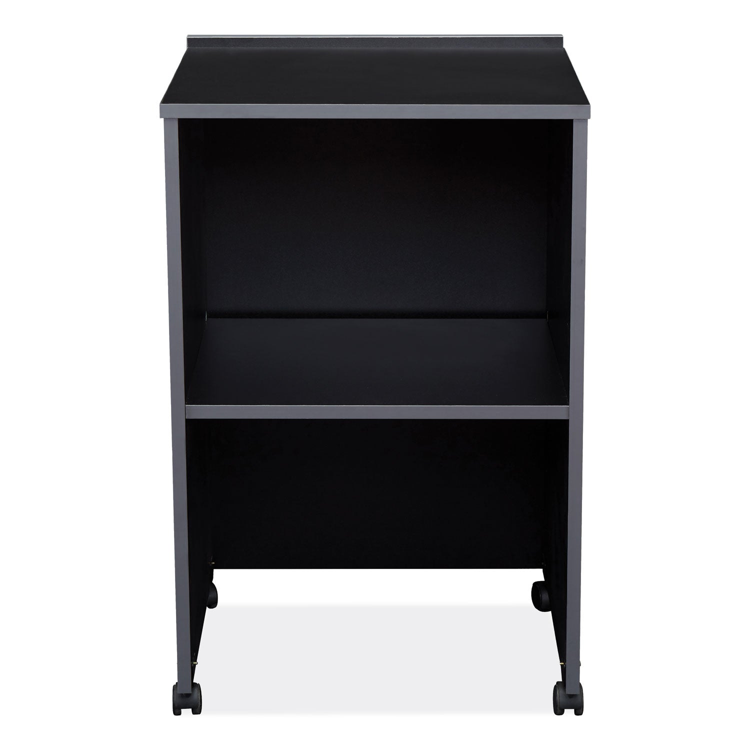 Oklahoma Sound® AV Cart/Lectern Base, 21.12 x 17.5 x 33.75, Black