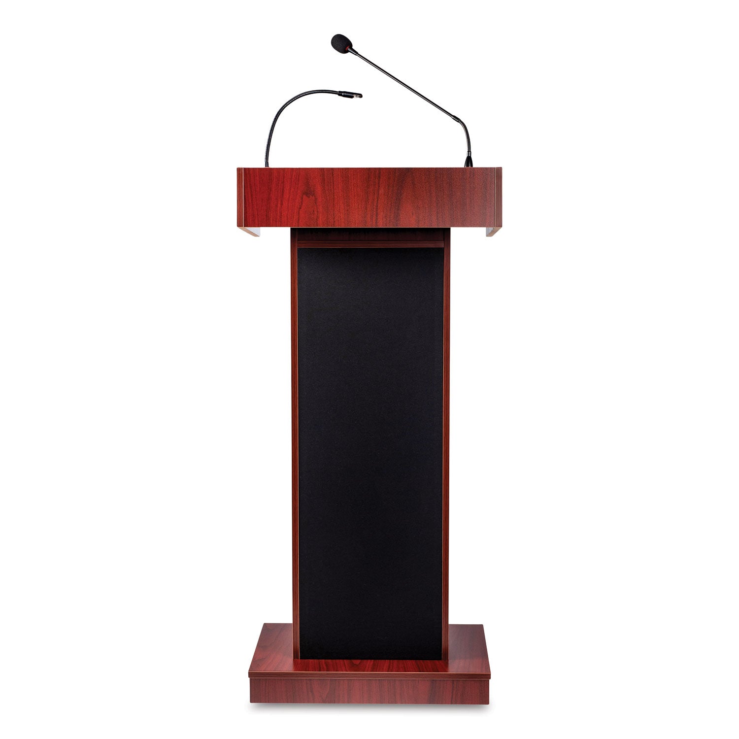 Oklahoma Sound® Orator Lectern, 22 x 17 x 46, Mahogany