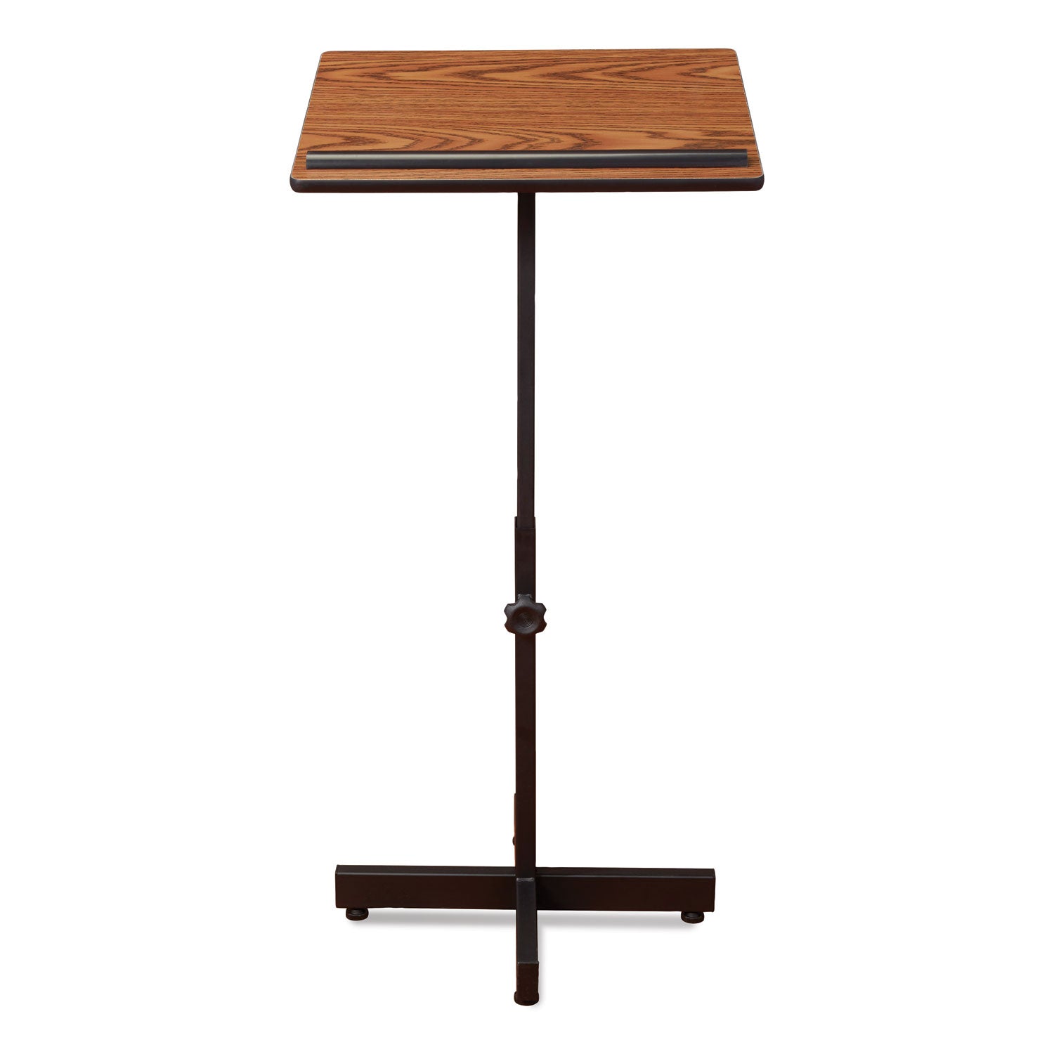 Oklahoma Sound® Portable Presentation Lectern Stand, 20 x 18.25 x 44, Medium Oak