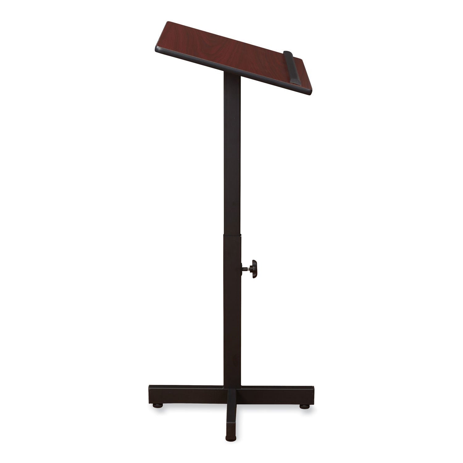 Oklahoma Sound® Portable Presentation Lectern Stand, 20 x 18.25 x 44, Mahogany