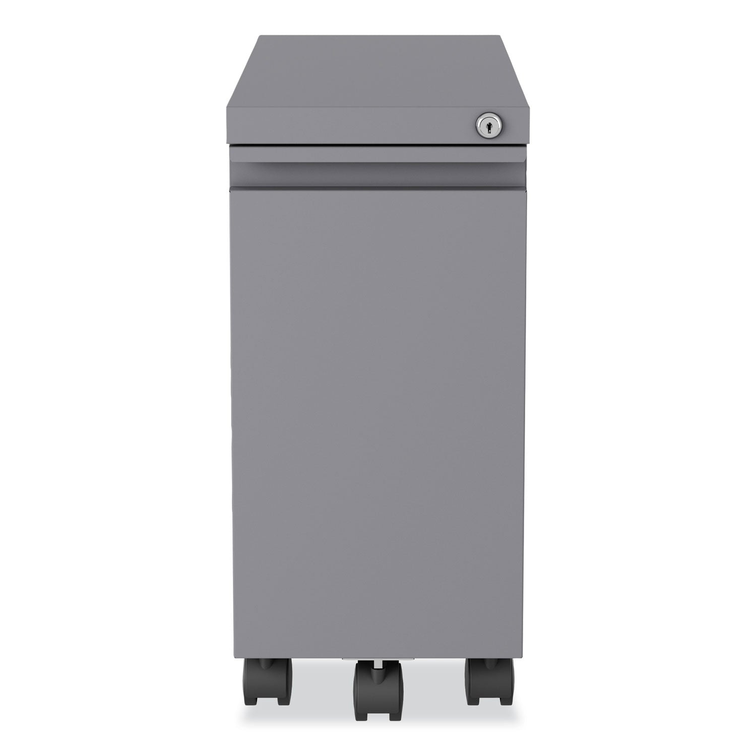 Hirsh Industries® Zip Mobile Pedestal File, 1-Drawer, File, Legal/Letter, Arctic Silver, 10 x 19.88 x 21.75