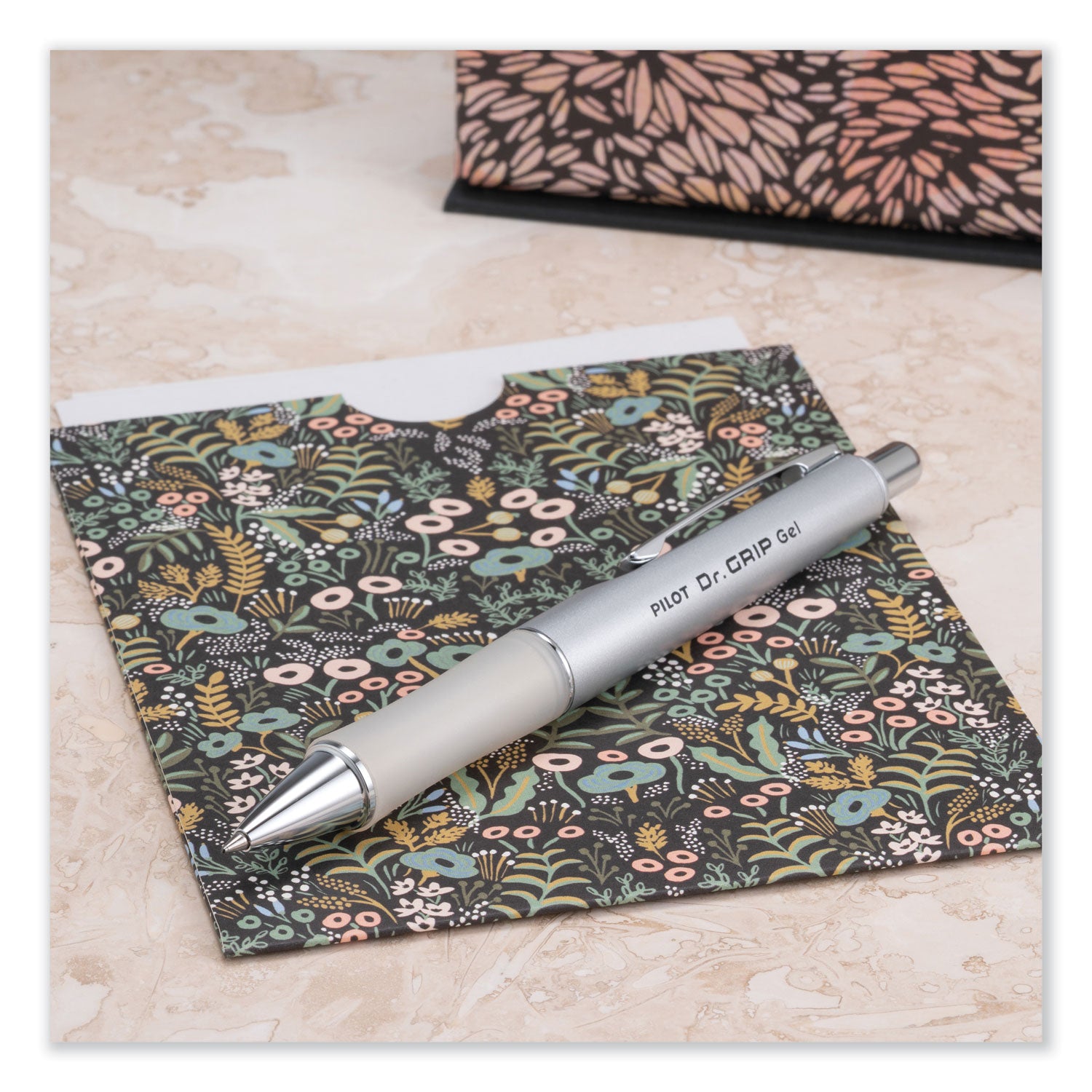 Pilot® Dr. Grip Limited Gel Pen, Retractable, Fine 0.7 Mm, Black Ink, Platinum Barrel