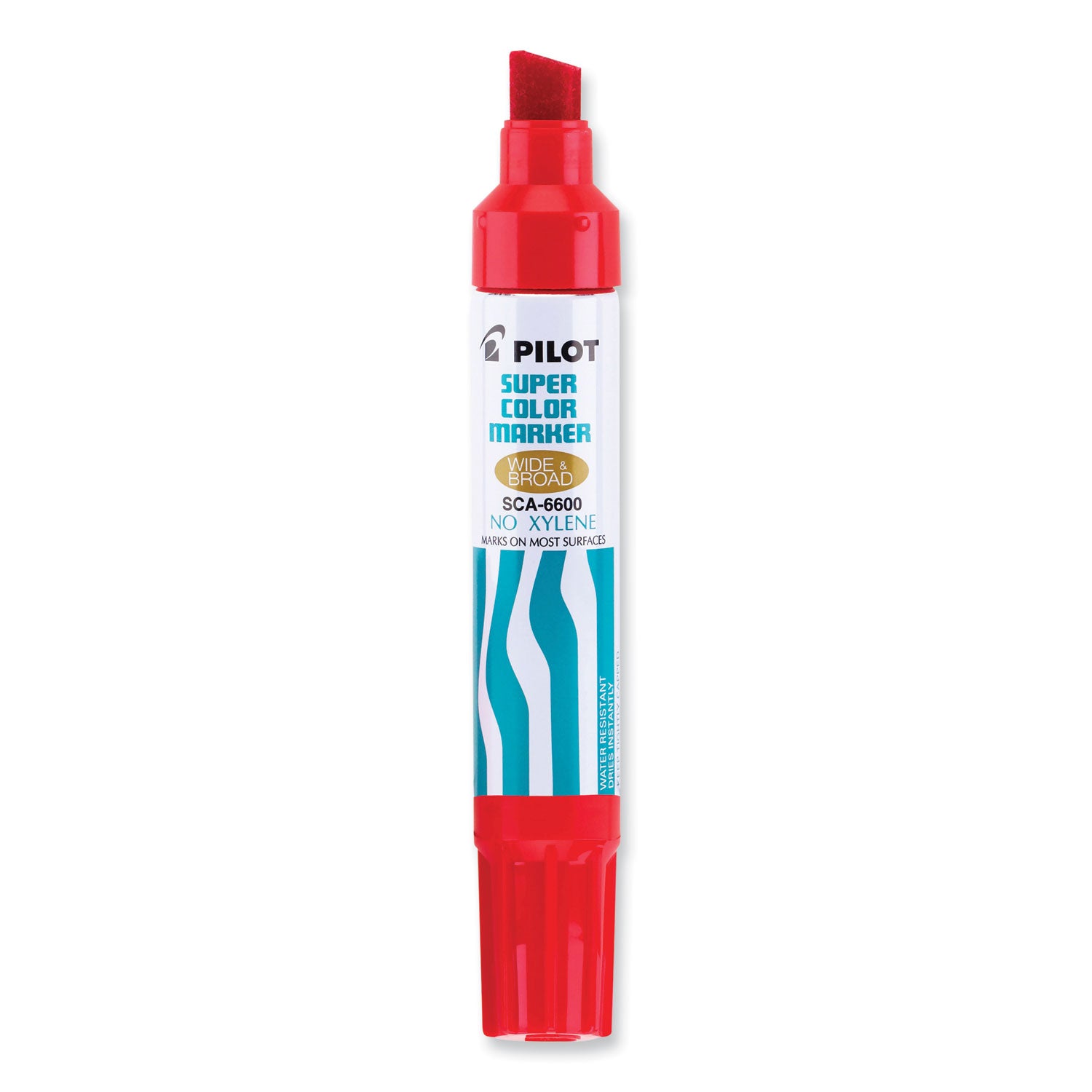 Pilot® Jumbo Refillable Permanent Marker, Broad Chisel Tip, Red