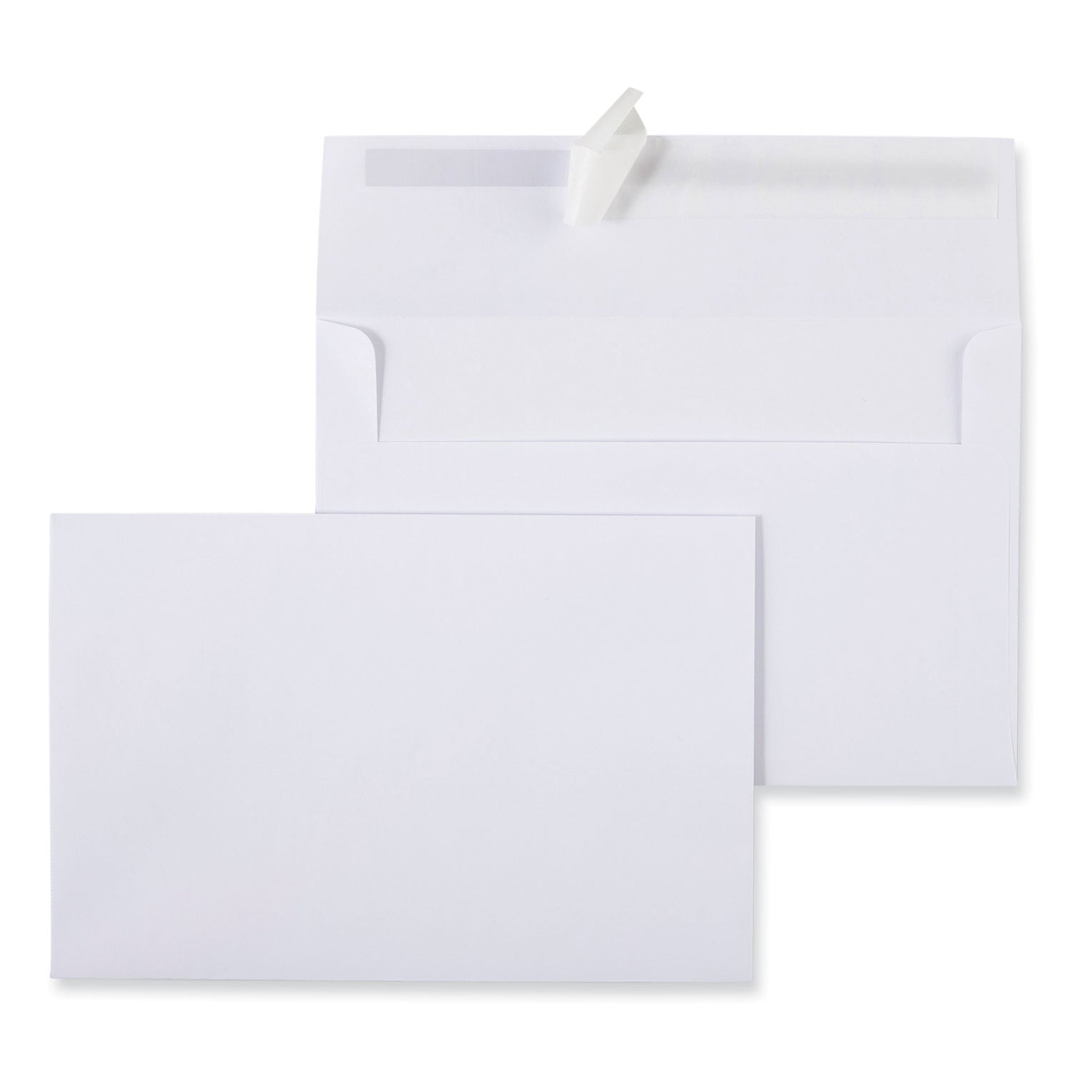 Universal® Peel Seal Strip Business Envelope, #A9, Square Flap, Self-Adhesive Closure, 5.74 x 8.75, White, 100/Box