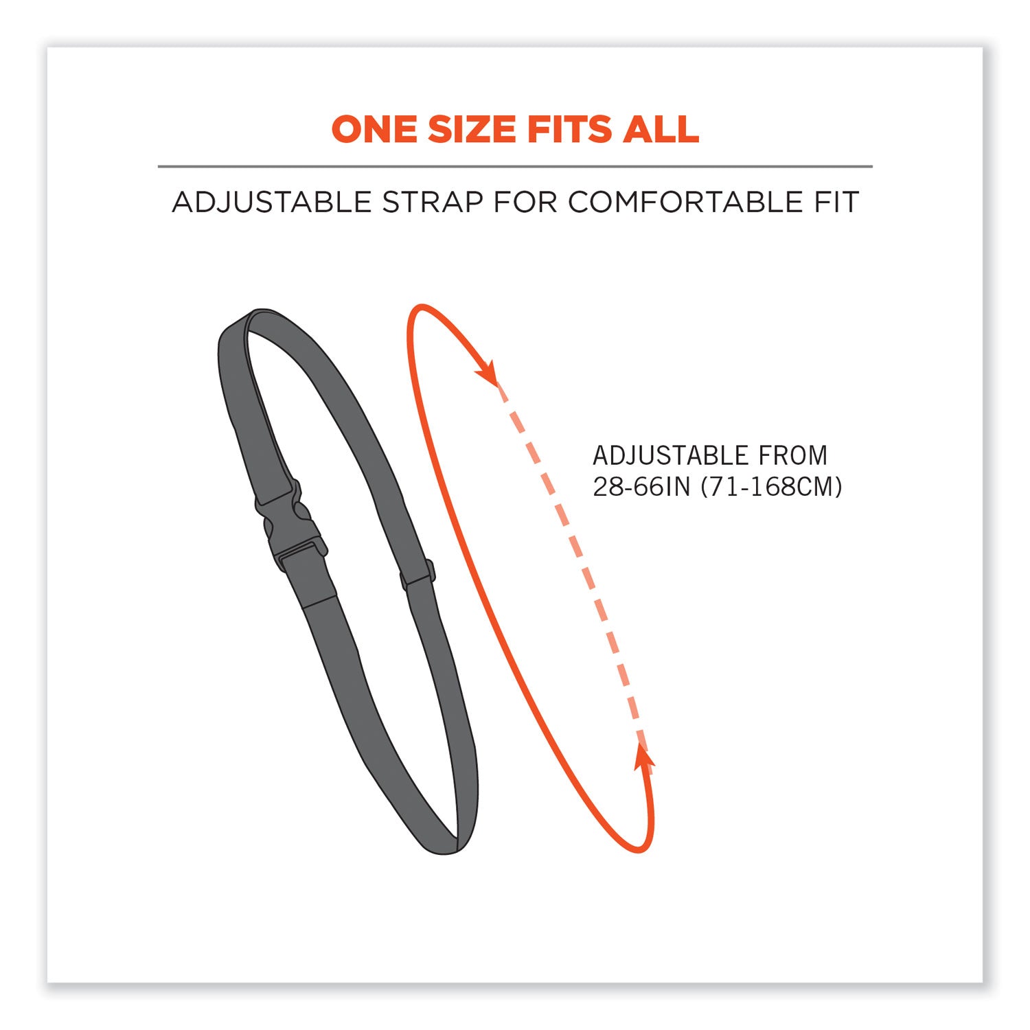 ergodyne® Squids 3134 Barcode Scanner Lanyard Sling, 28" to 66" Long, Black