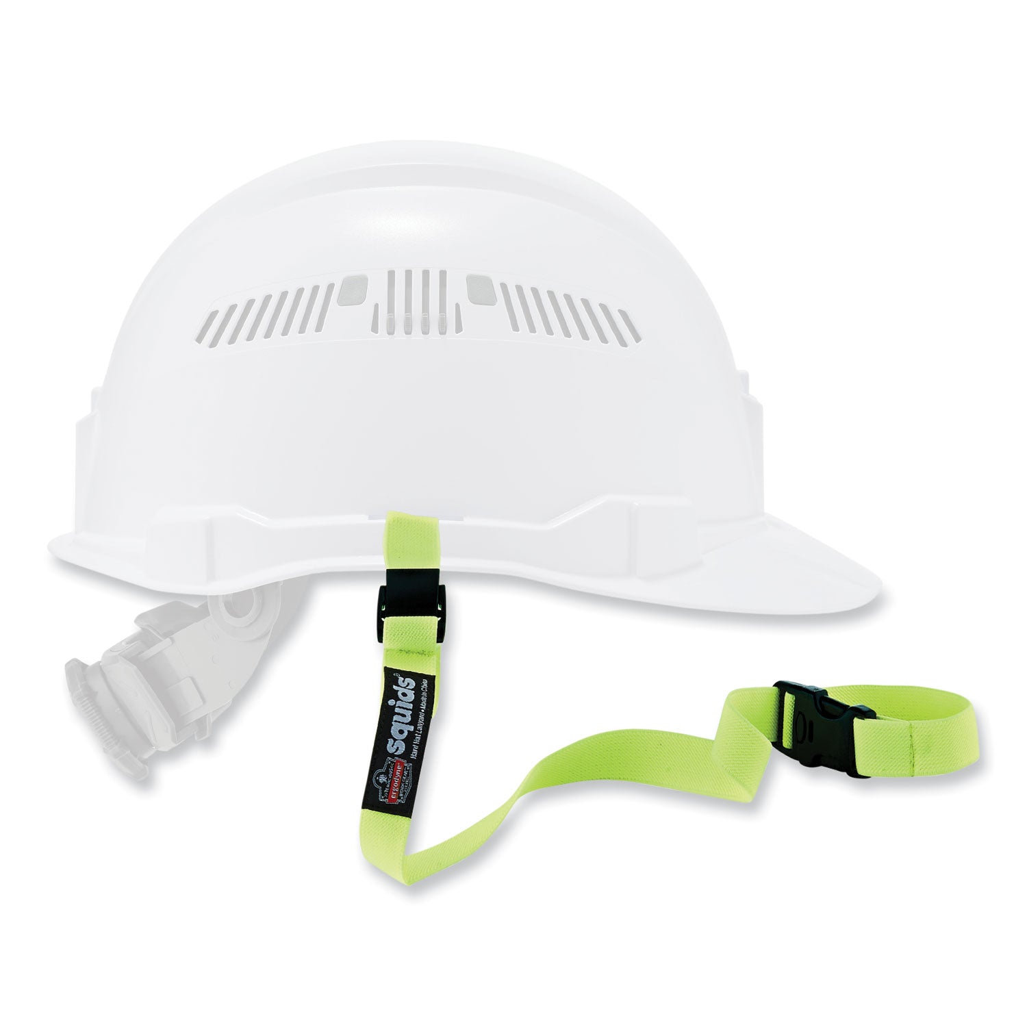 ergodyne® Squids 3150 Elastic Lanyard with Buckle, 2 lb Max Working Capacity, 18" to 48" Long, Lime