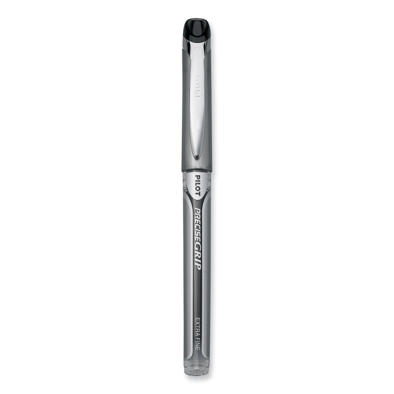 Pilot® Precise Grip Rollerball Pen, Stick, Extra-Fine 0.5 mm, Black Ink, Black Barrel