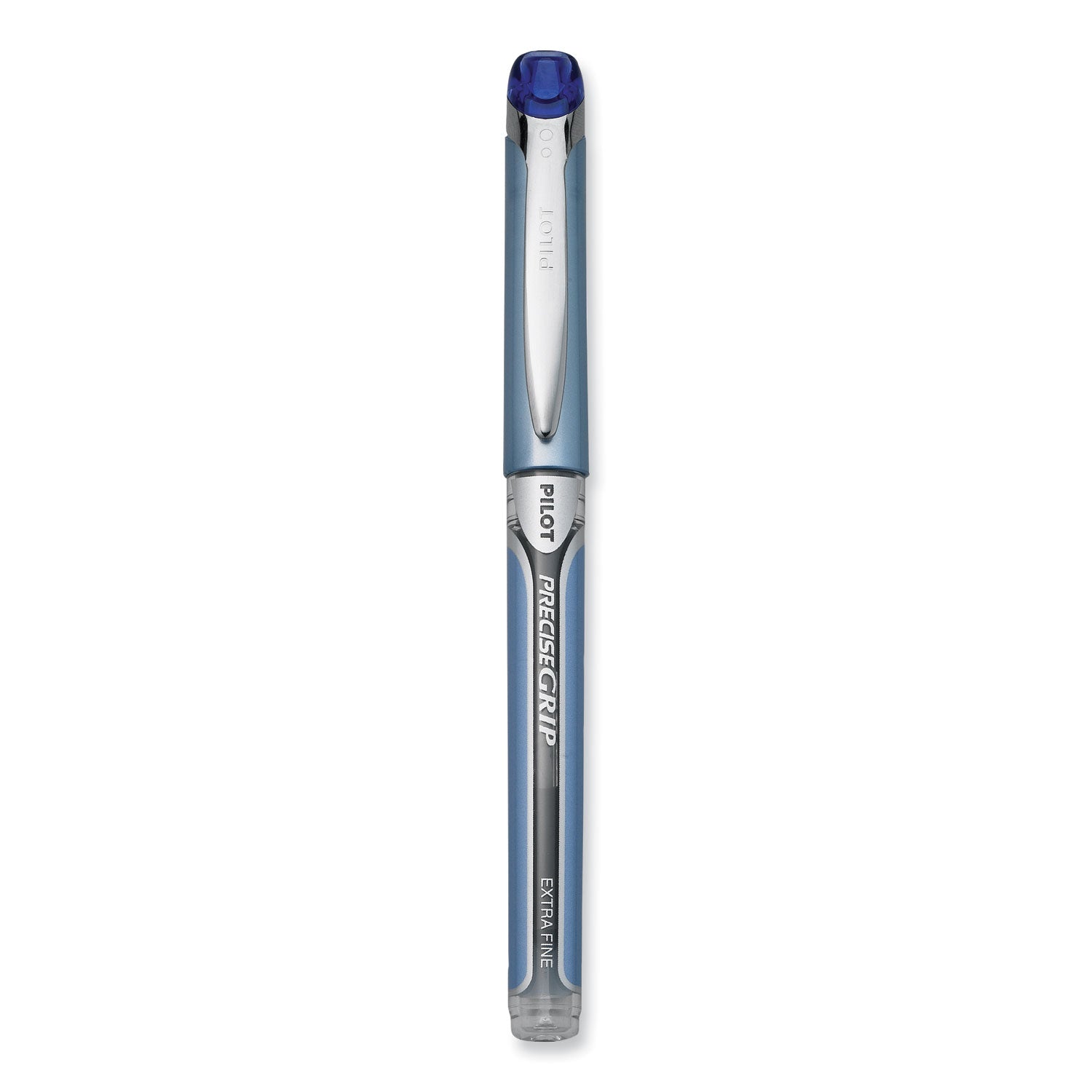 Pilot® Precise Grip Rollerball Pen, Stick, Extra-Fine 0.5 mm, Blue Ink, Blue Barrel
