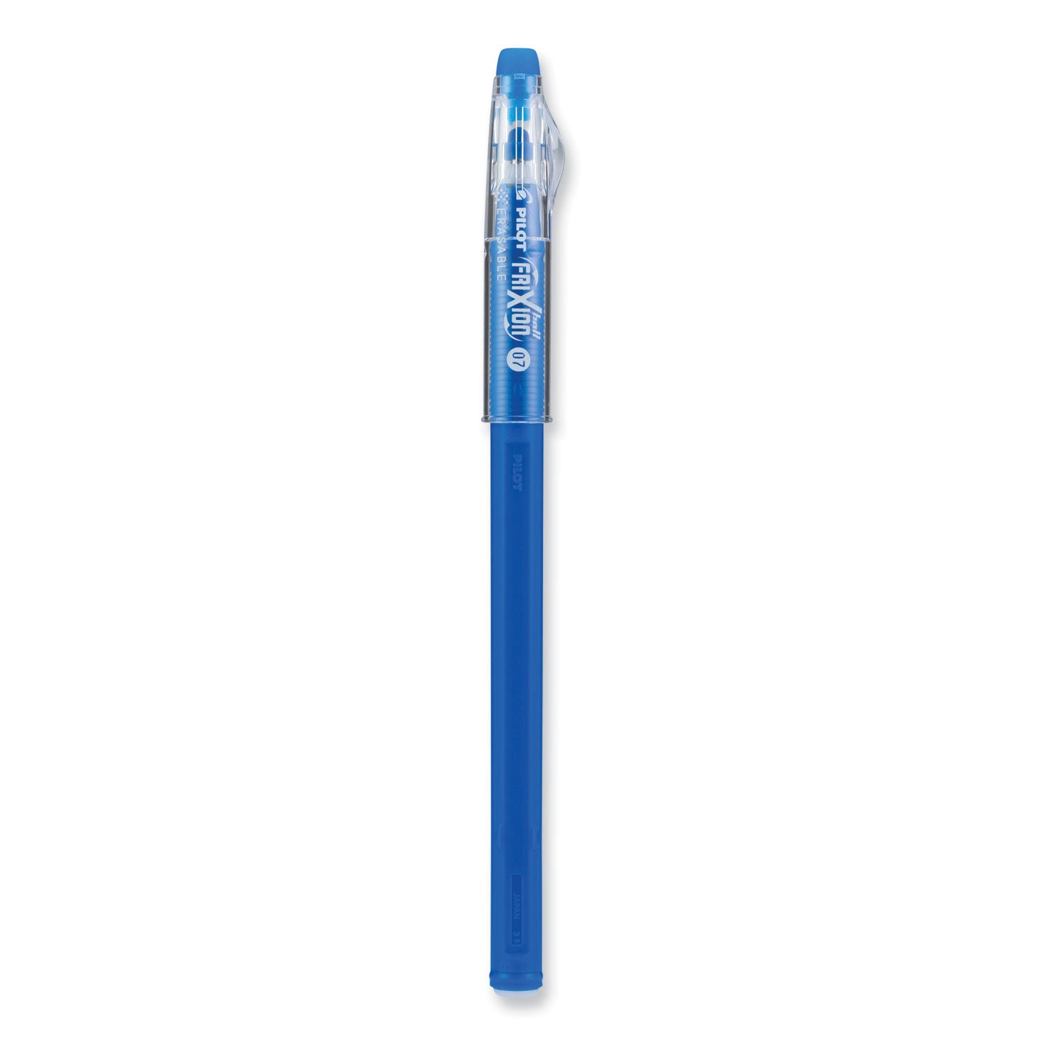 Pilot® FriXion ColorSticks Erasable Gel Pen, Stick, Fine 0.7 mm, Blue Ink, Blue Barrel, Dozen