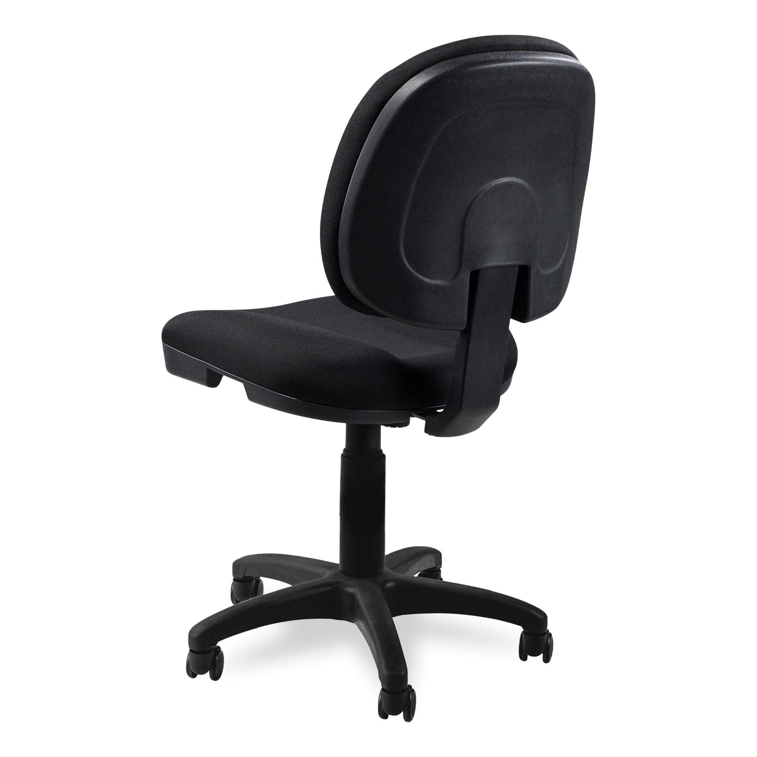 NPS® Comfort Task Chair, Supports Up to 300 lb, 19" to 23" Seat Height, Black Seat, Black Back, Black Base