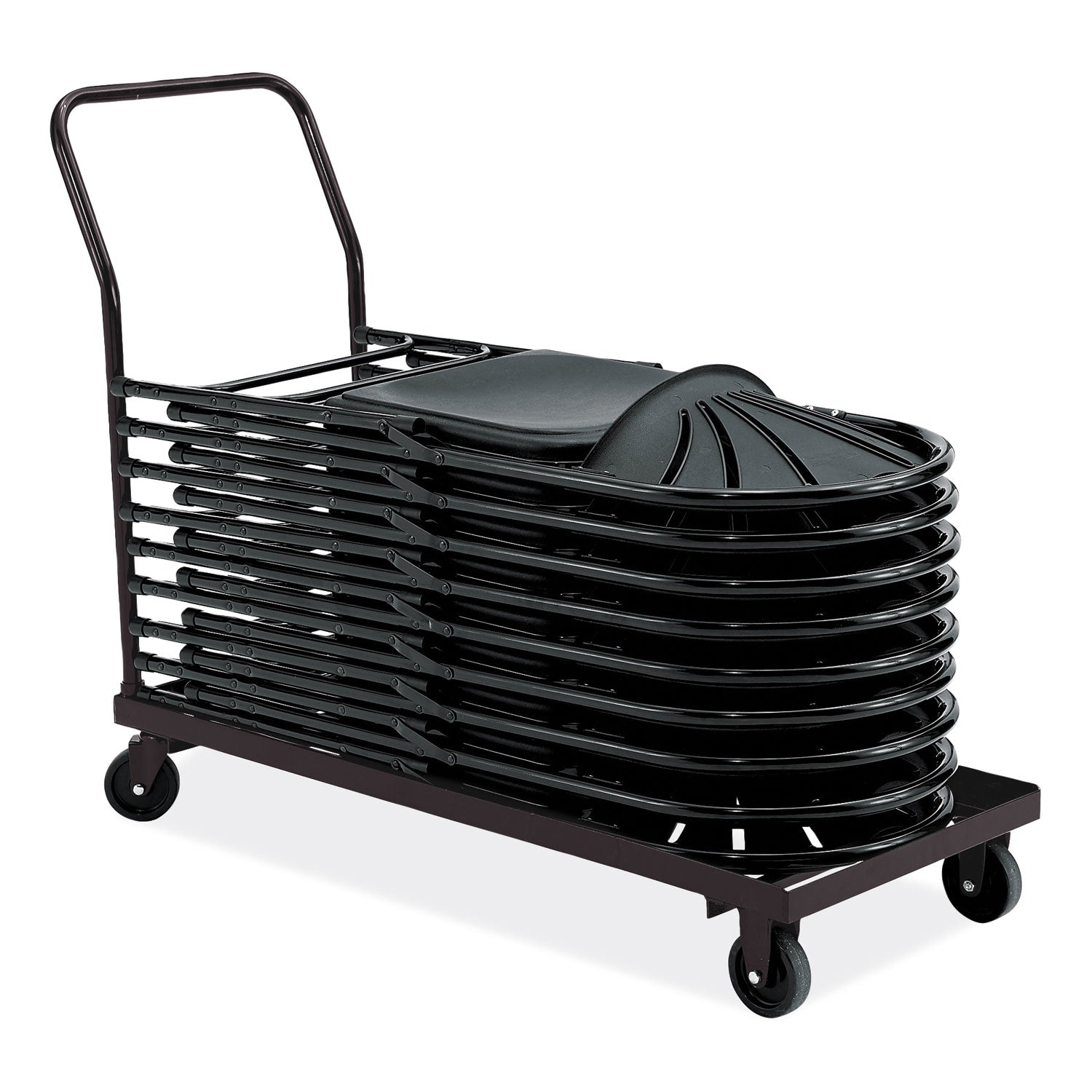 NPS® Dolly for 1100 Series Chairs, 1,100 lb Capacity, 39 x 19 x 46.5, Brown