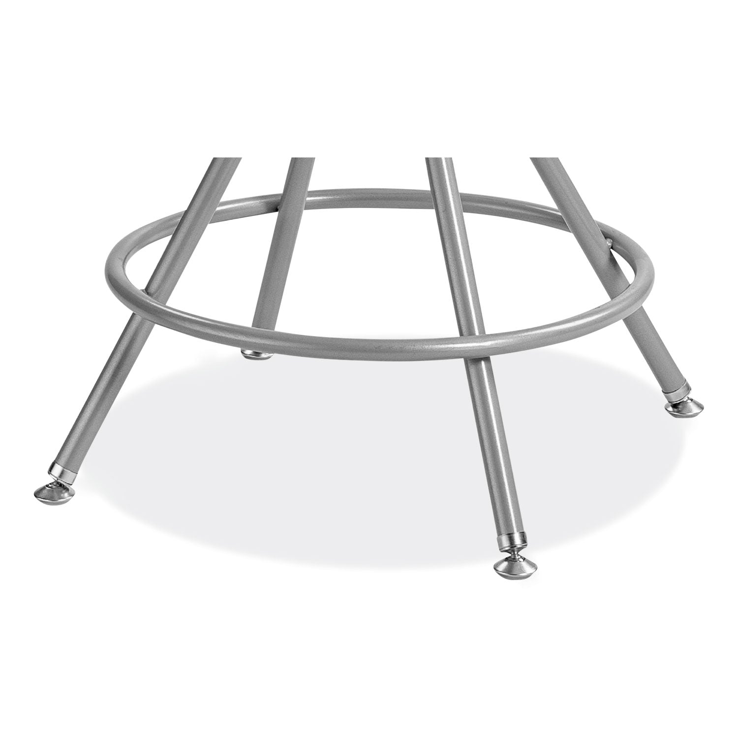 NPS® 6500 Series Height Adjustable Heavy Duty Padded Swivel Stool, Supports Up to 500 lb, 24" to 30" Seat Height, Gray