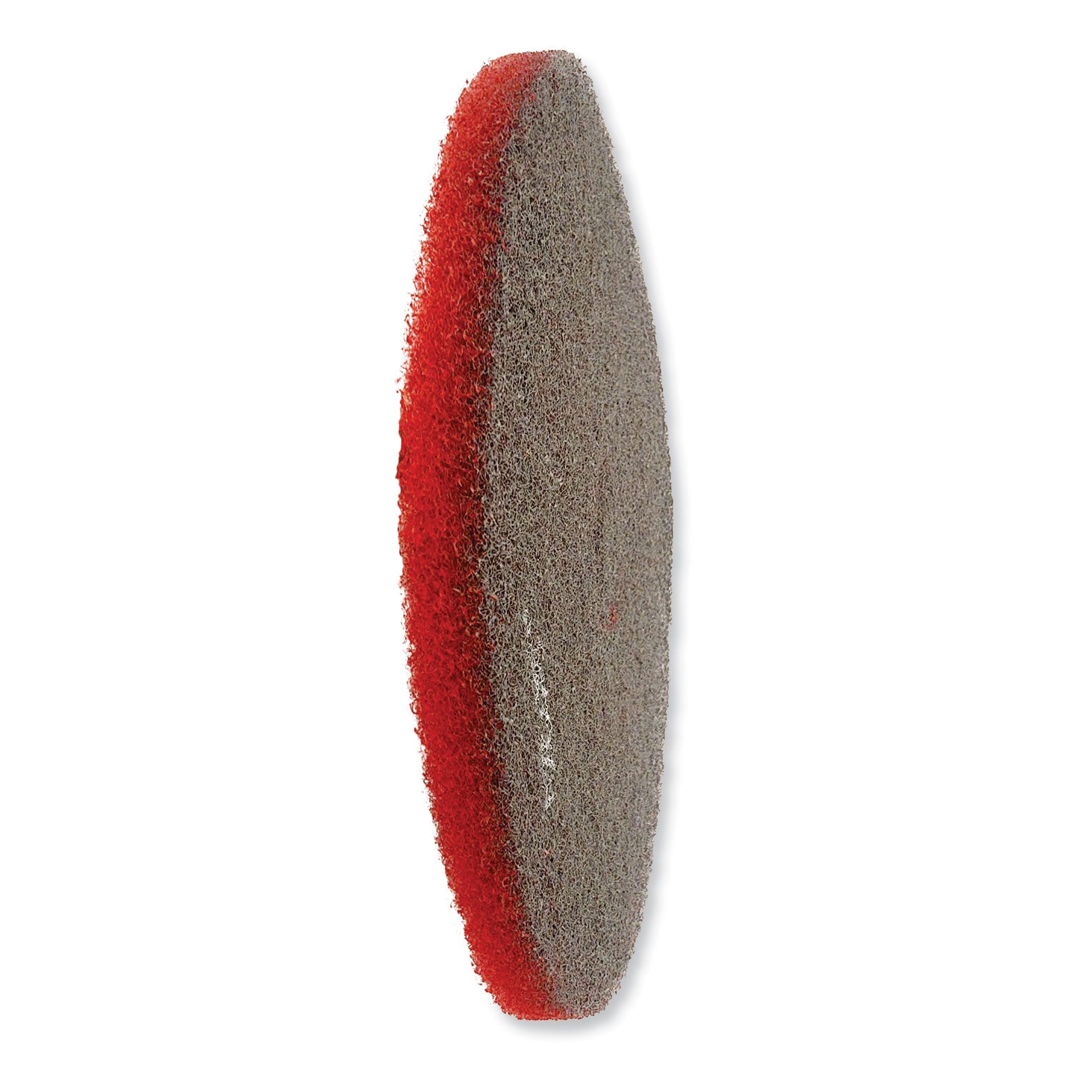 SC Johnson Professional® EZ CARE Heavy Duty Scrub Pad, 17" Diameter, Red/Gray, 5/Carton