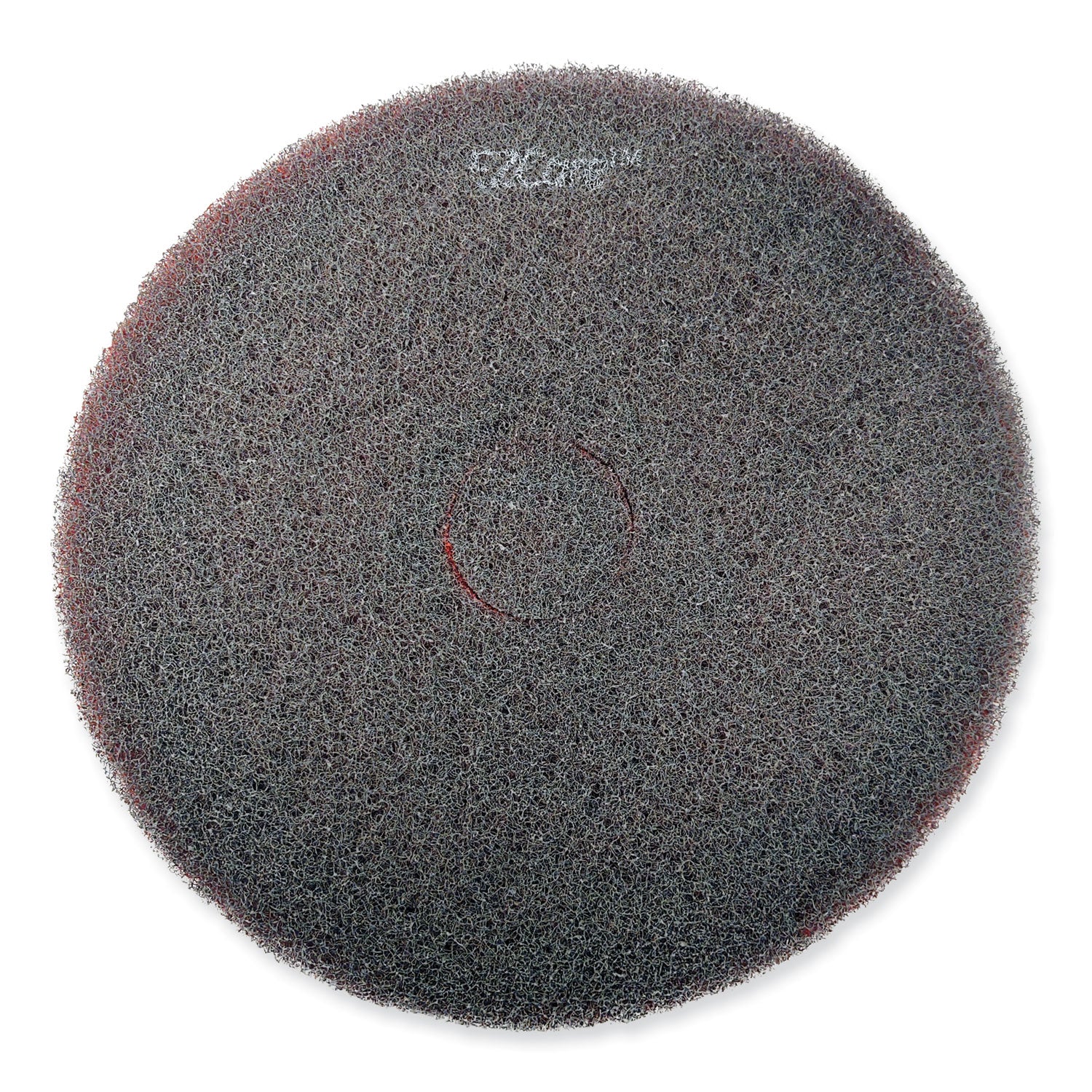 SC Johnson Professional® EZ CARE Heavy Duty Scrub Pad, 13" Diameter, Red/Gray, 5/Carton