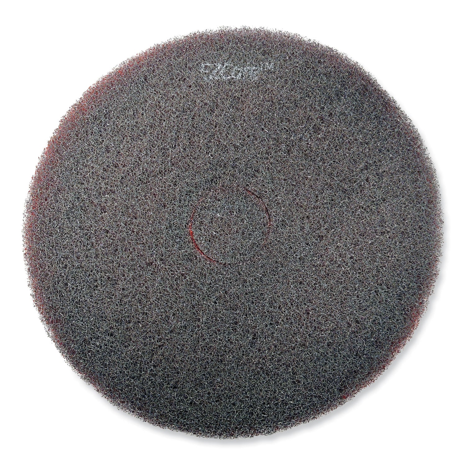 SC Johnson Professional® EZ CARE Heavy Duty Scrub Pad, 17" Diameter, Red/Gray, 5/Carton