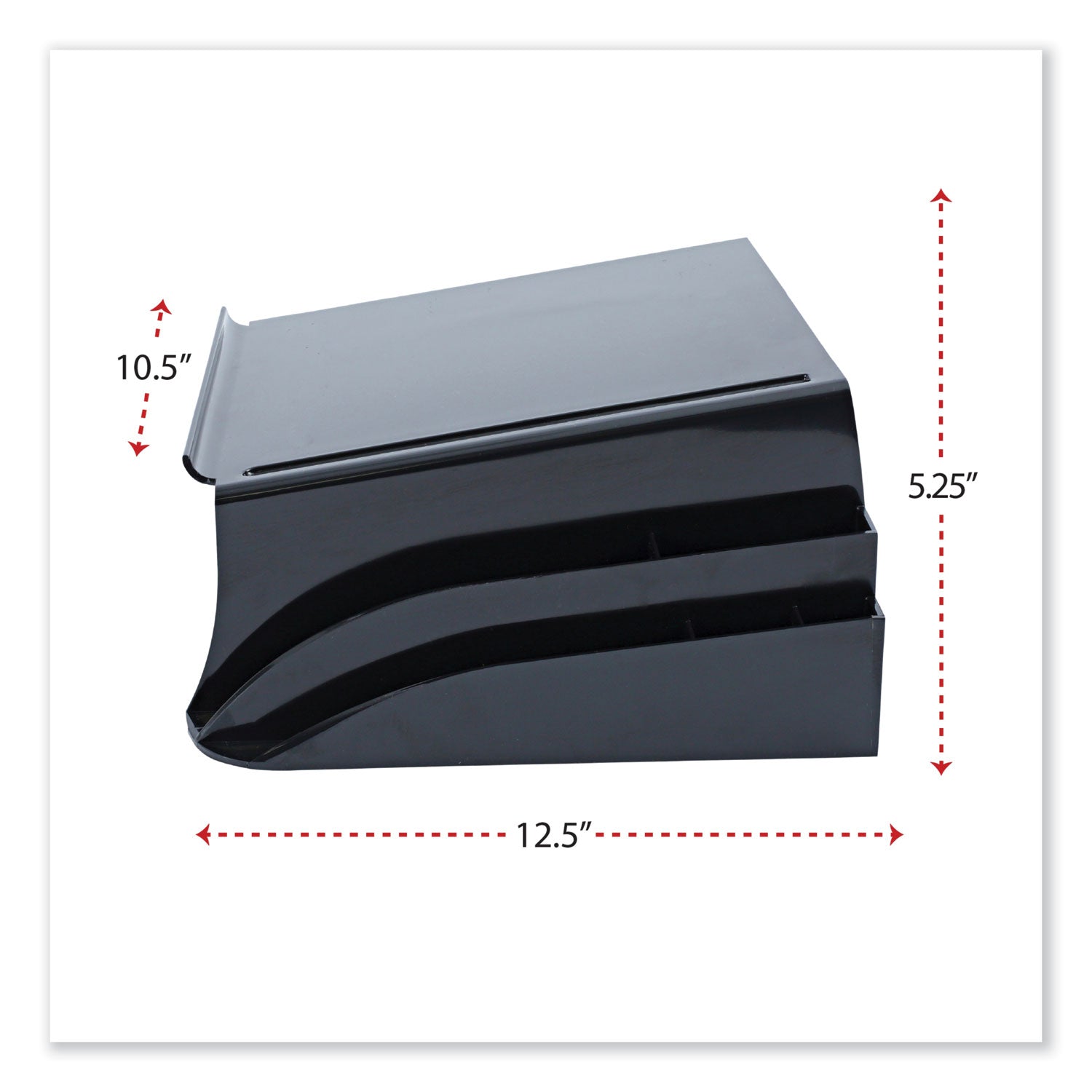 Universal® Recycled Telephone Stand And Message Center, 12.25 X 10.5 X 5.25, Black