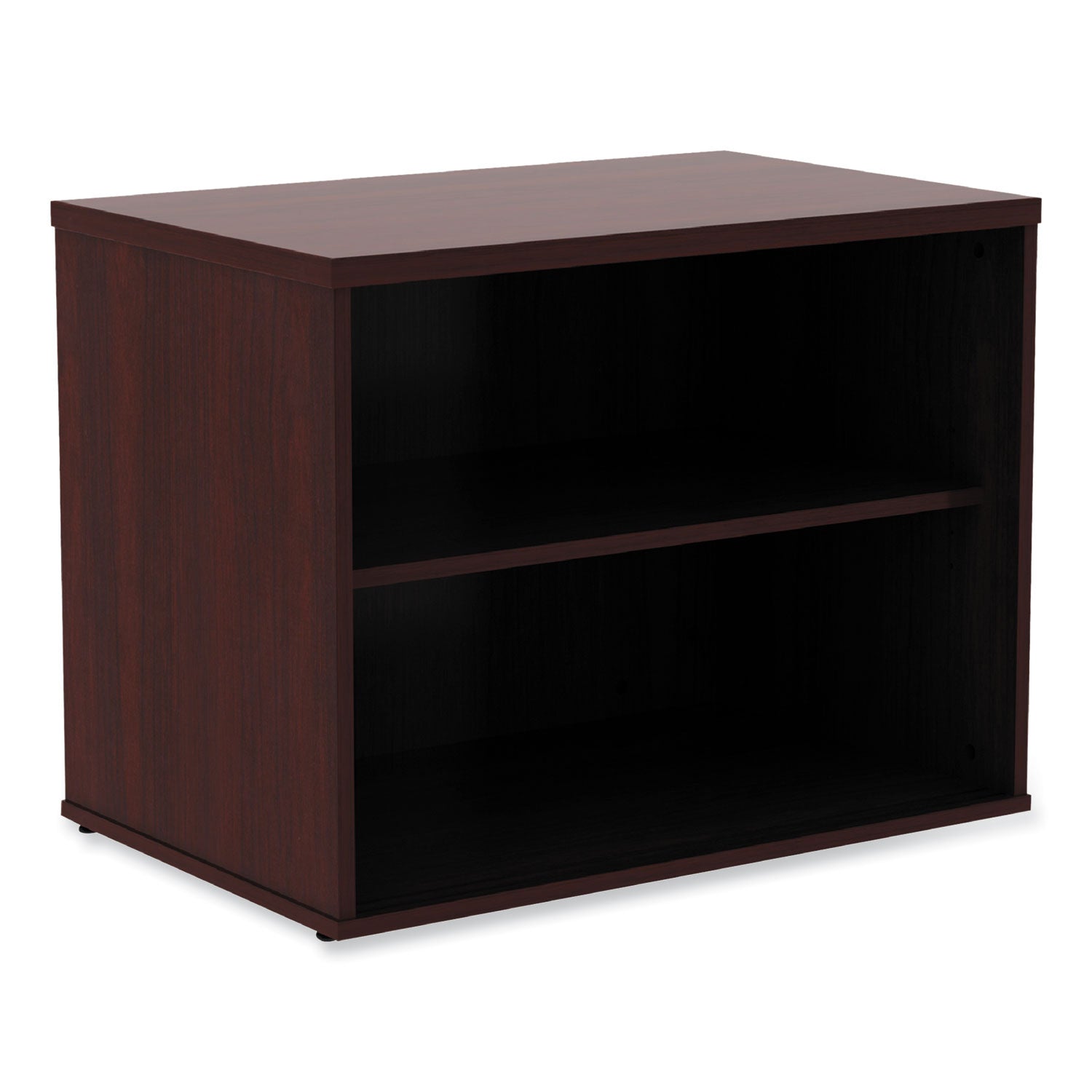 Alera® Alera Open Office Desk Series Low Storage Cabinet Credenza, Woodgrain Laminate, 29.5" x 19.13" x 22.78", Mahogany
