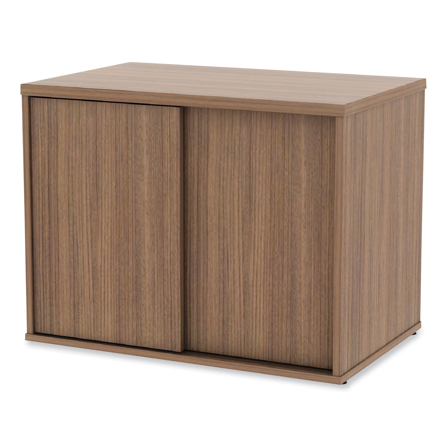 Alera® Alera Open Office Desk Series Low Storage Cabinet Credenza, Woodgrain Laminate, 29.5" x 19.13" x 22.78", Modern Walnut