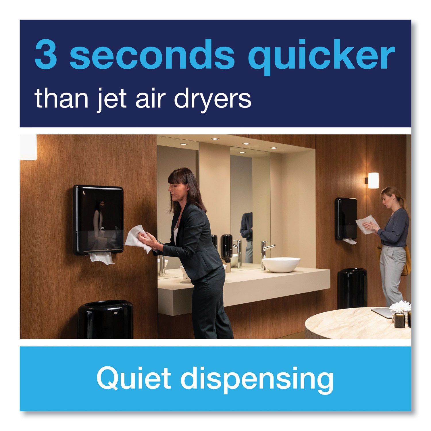 Tork® Peakserve Continuous Hand Towel Dispenser, 14.44 X 3.97 X 19.3, Black