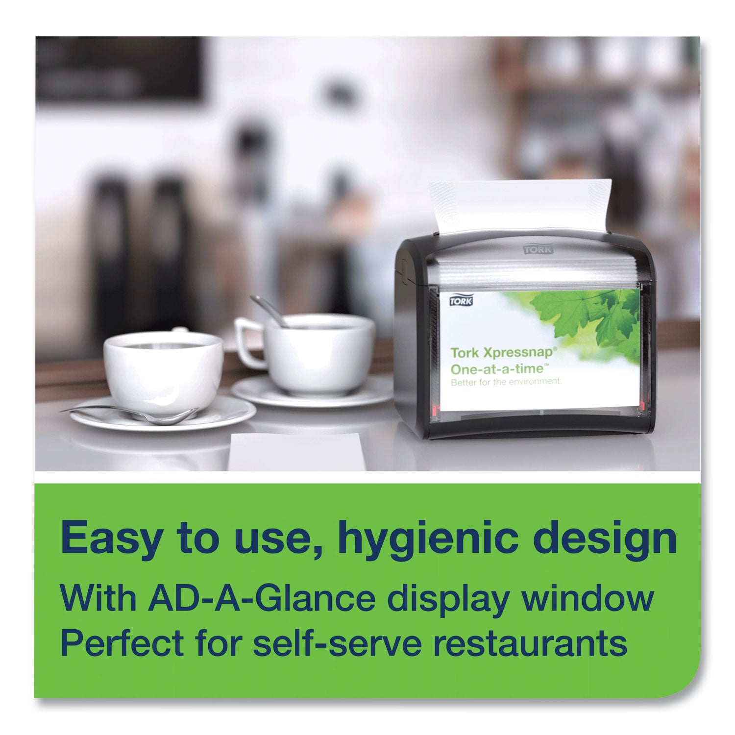 Tork® Xpressnap Interfold Dispenser Napkins, 1-Ply, Bag-Pack, 13 x 8.5, Natural, 500/Pack, 12 Packs/Carton