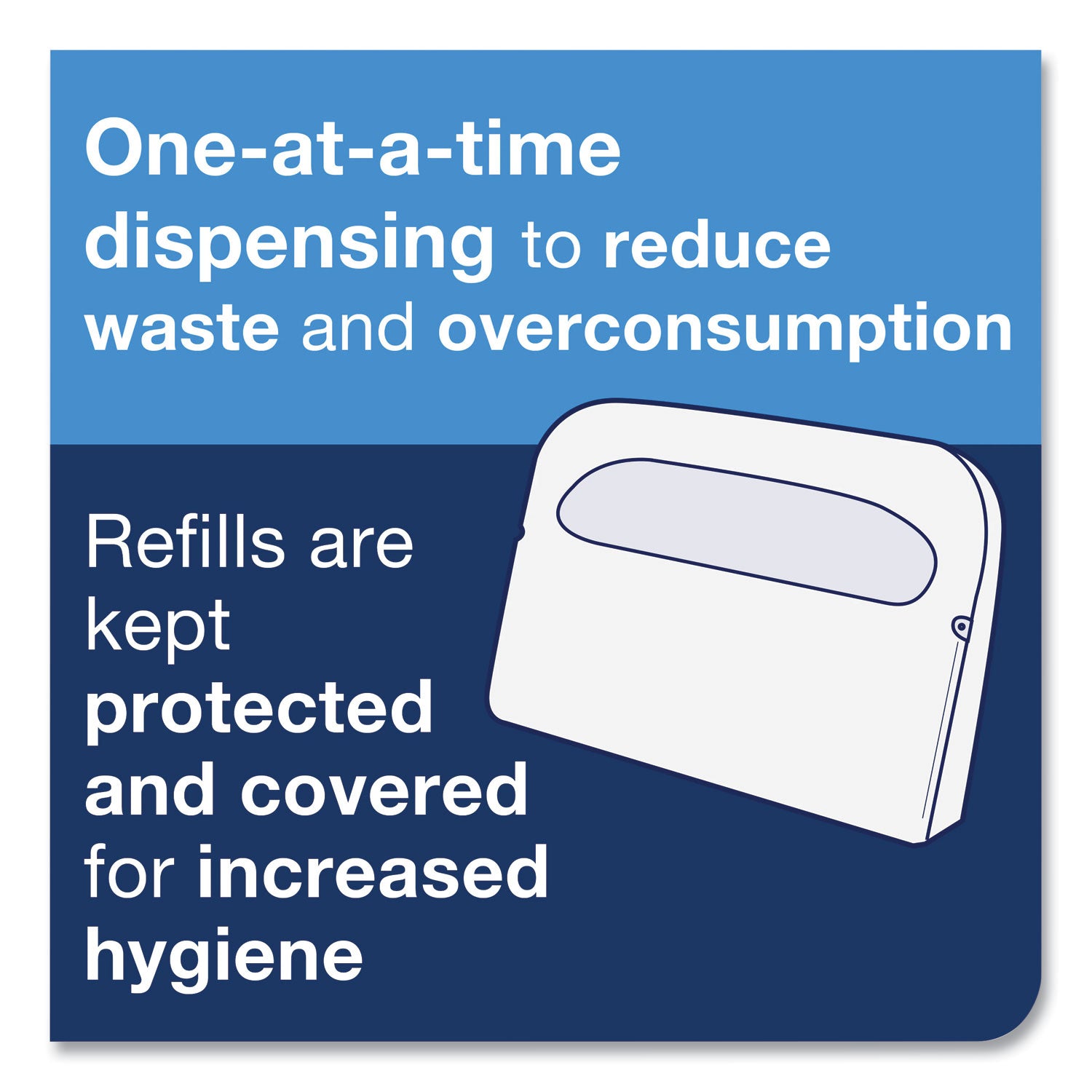 Tork® Toilet Seat Cover, Half-Fold, 14.5 X 17, White, 250/pack, 20 Packs/carton